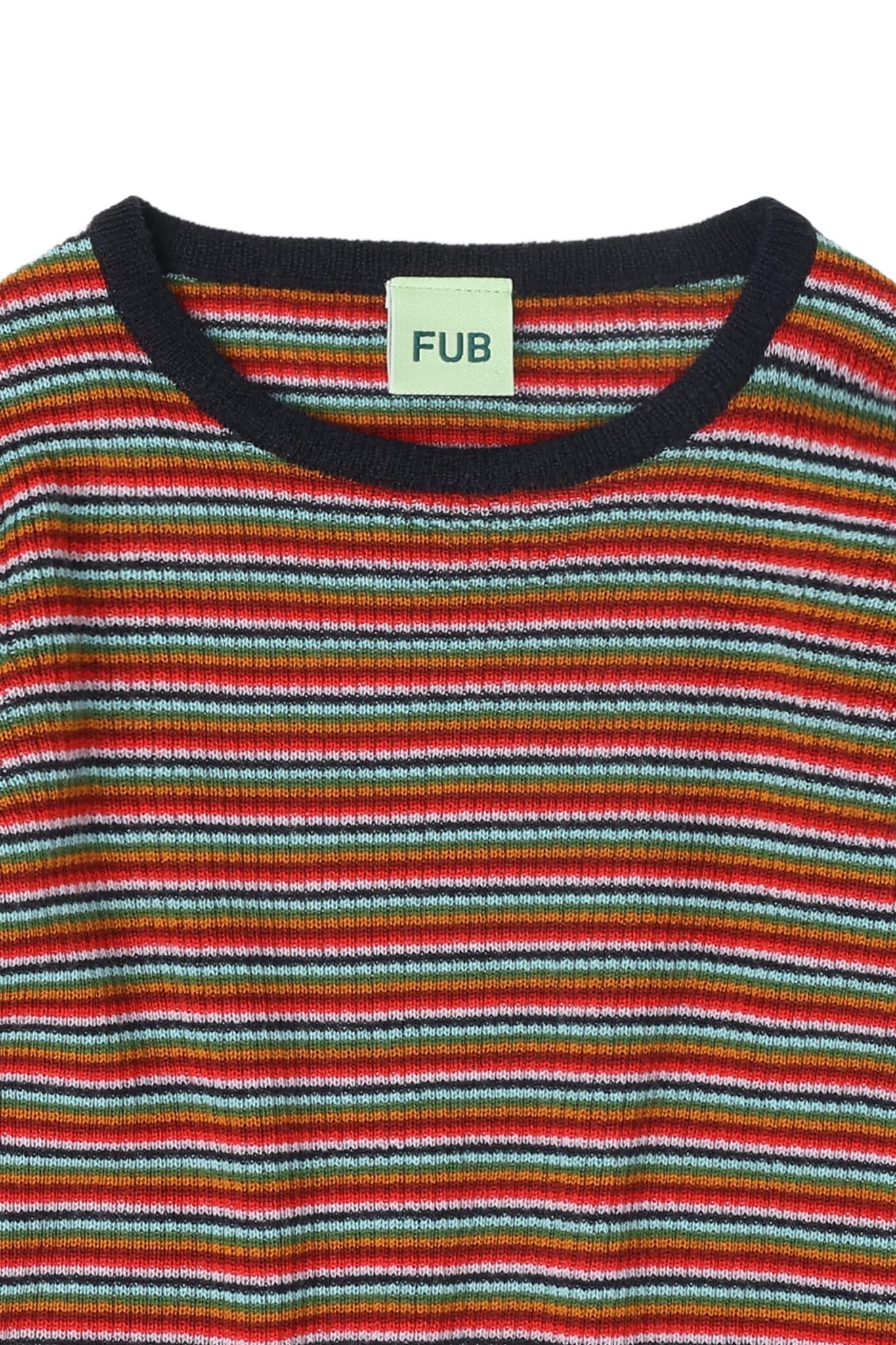 FUB — FUB / Rib Uld Bluse / Multi Striber — alternativt billede