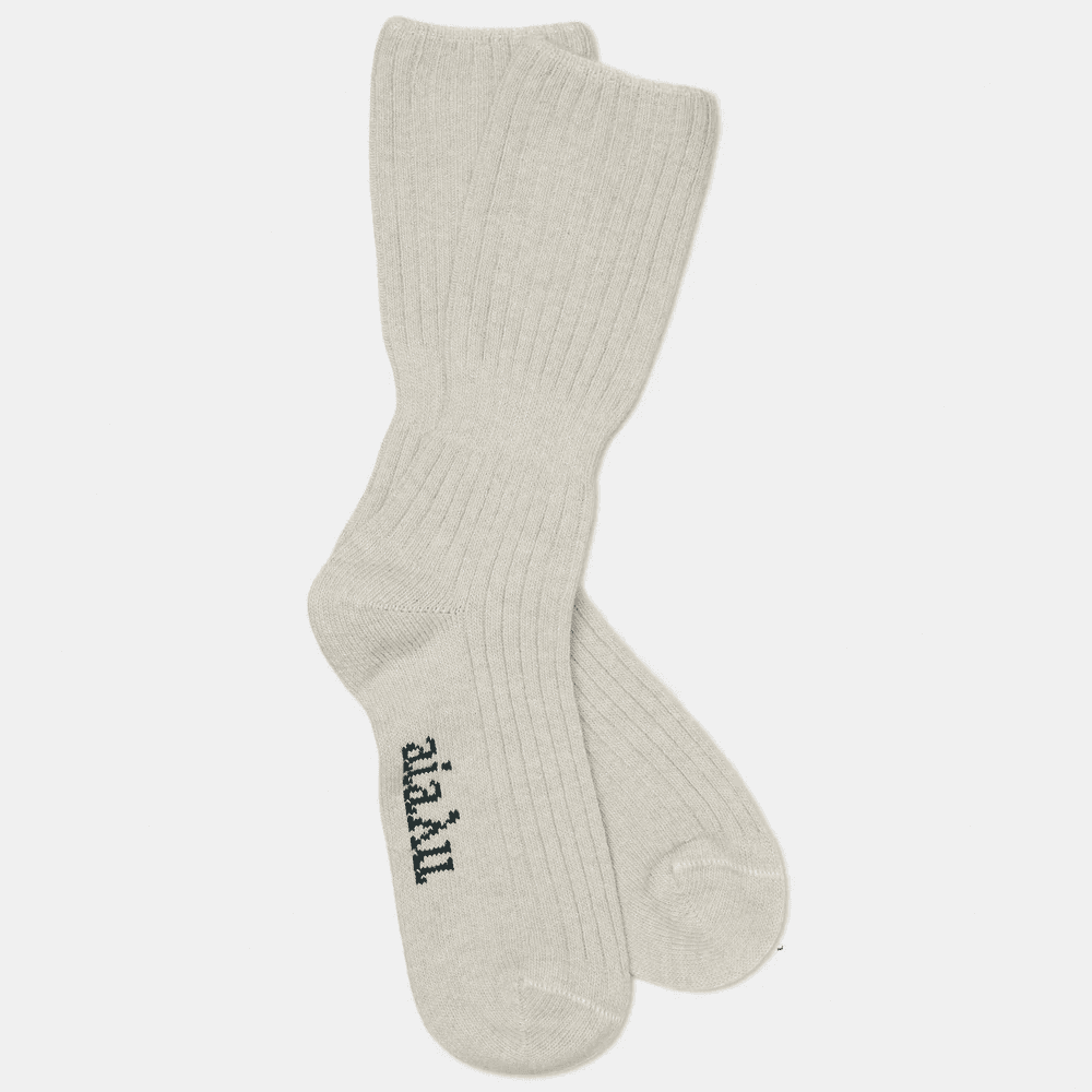 Aiayu / Cashmere Rib Sokker / Kit