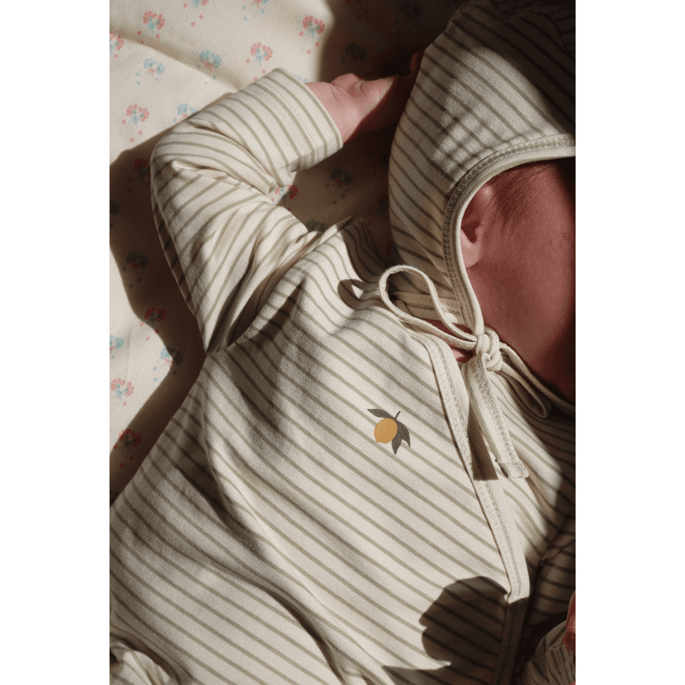 Konges Sløjd / Newborn Bomulds Kyse / Tea Stripe — billede 2