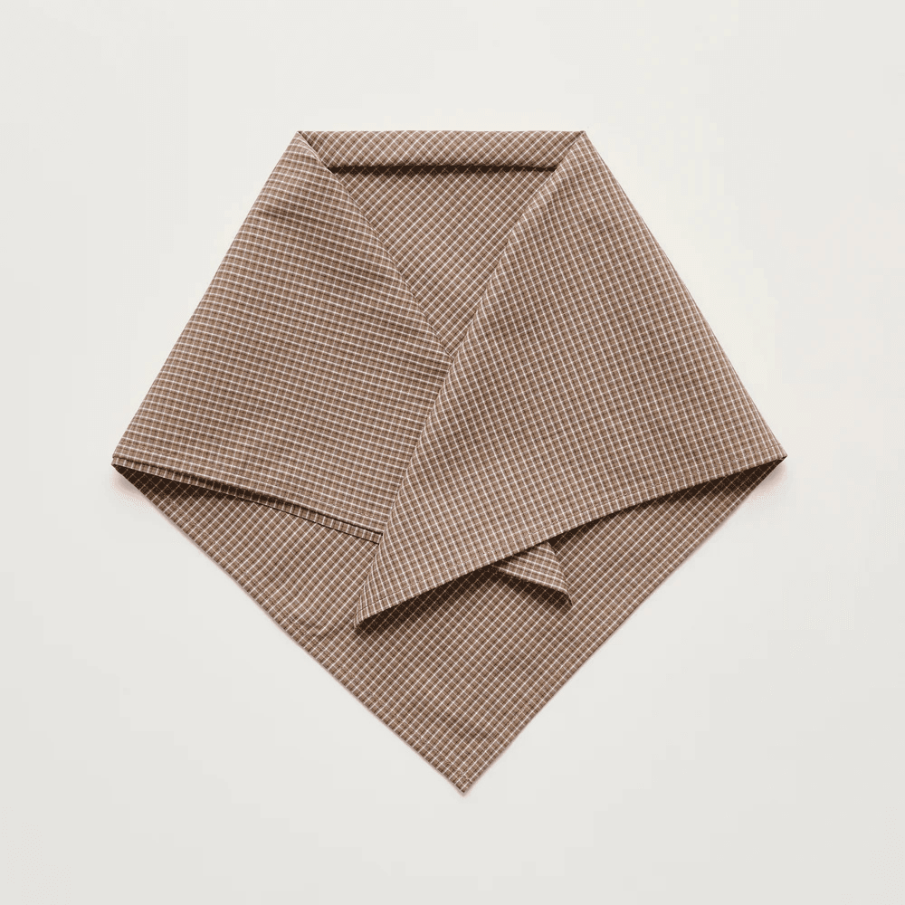 Aiayu / Charlie Scarf Check / Mix Fossil