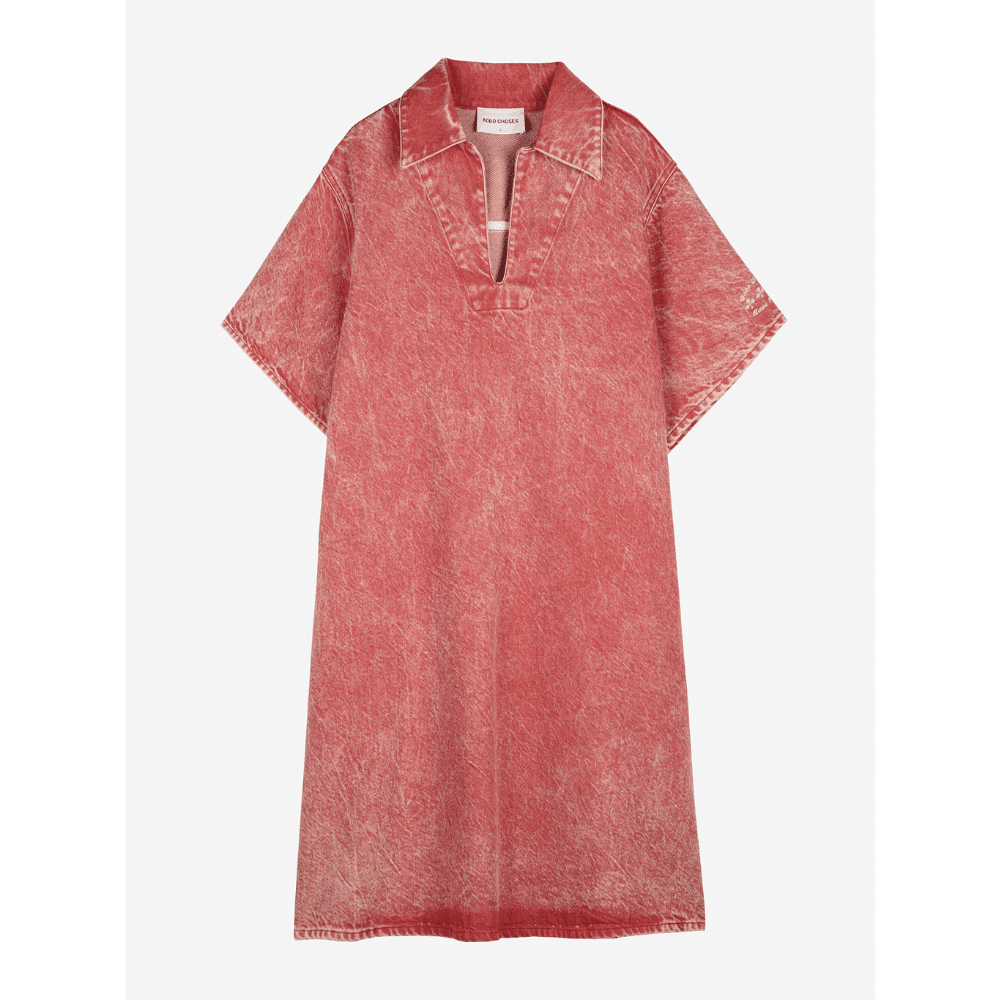 Bobo Choses Woman / Polo denim kjole / Rød