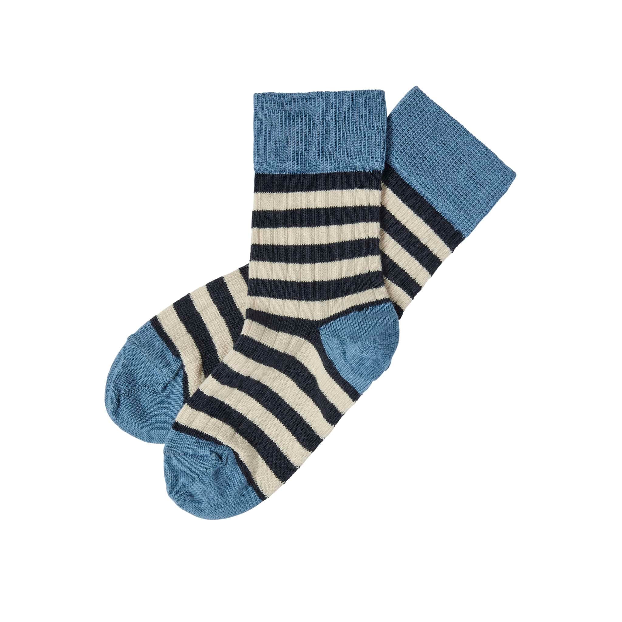 FUB — FUB / Stribede strømper / azure dark navy