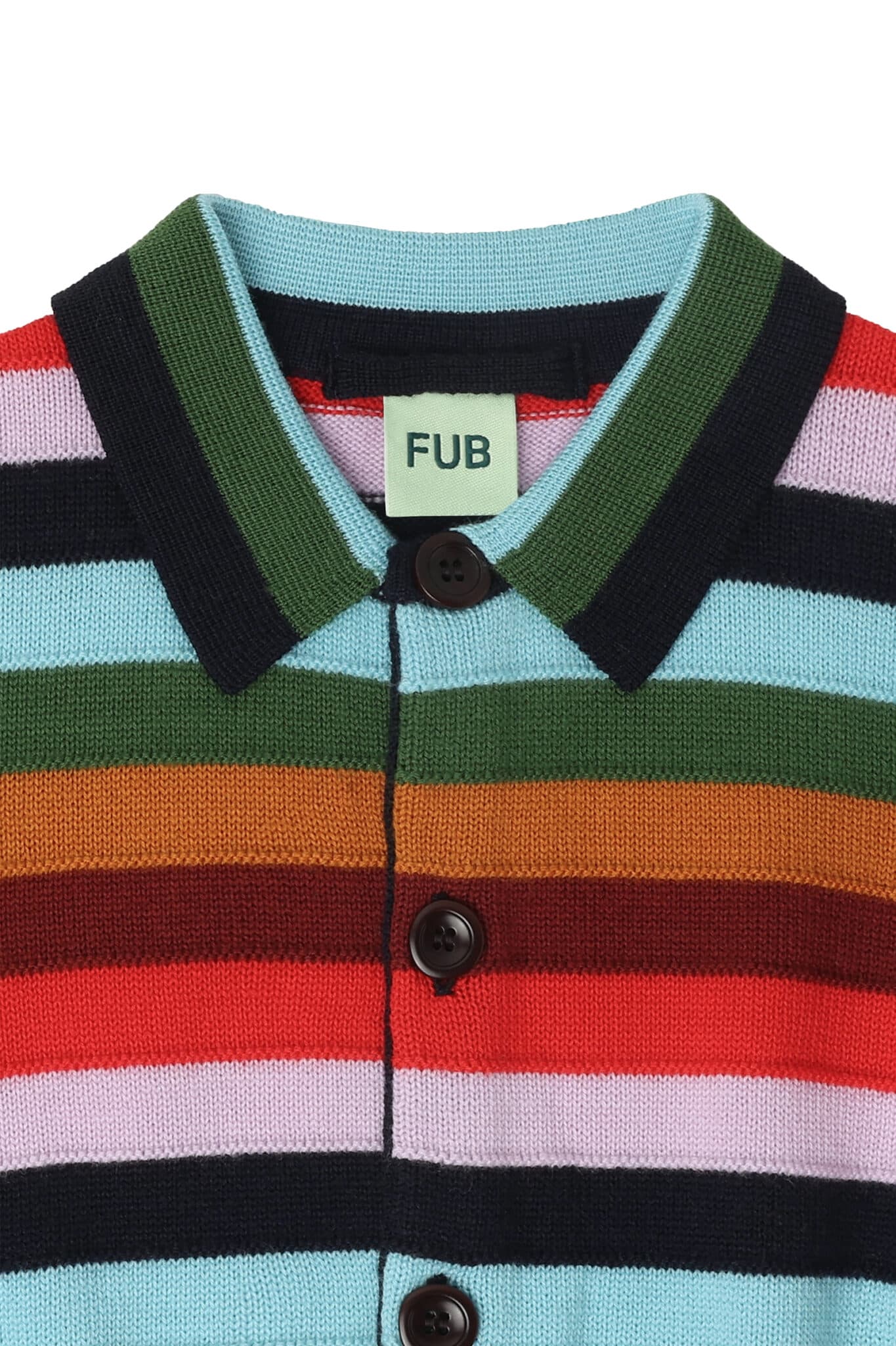 FUB — FUB / Stribet Uld Jakke / Multi striber — alternativt billede