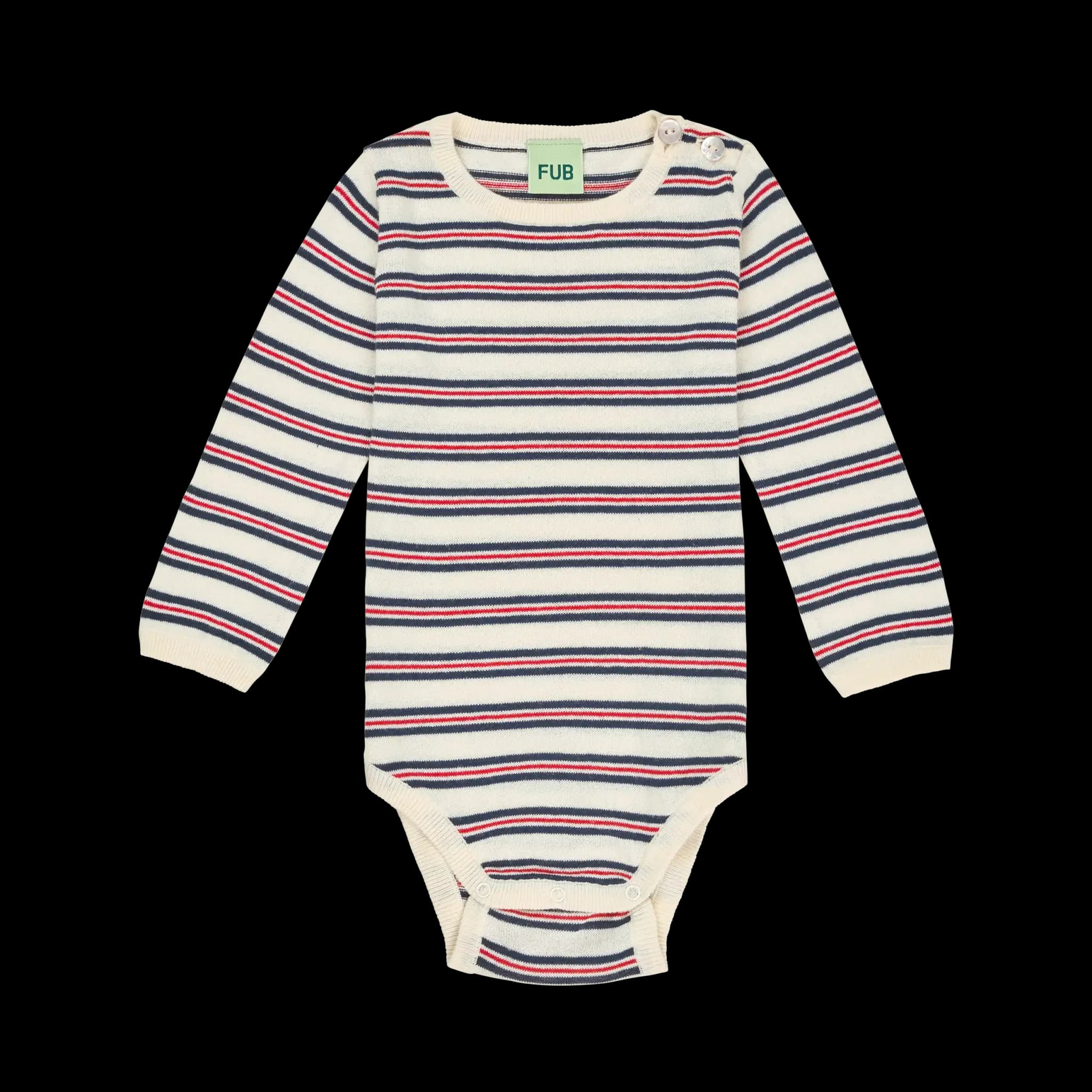 FUB — FUB / Baby Bomulds Body / Ecru Dark Navy