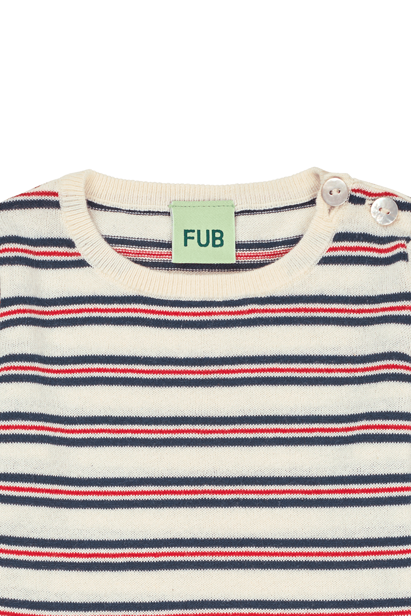 FUB — FUB / Baby Bomulds Body / Ecru Dark Navy — alternativt billede