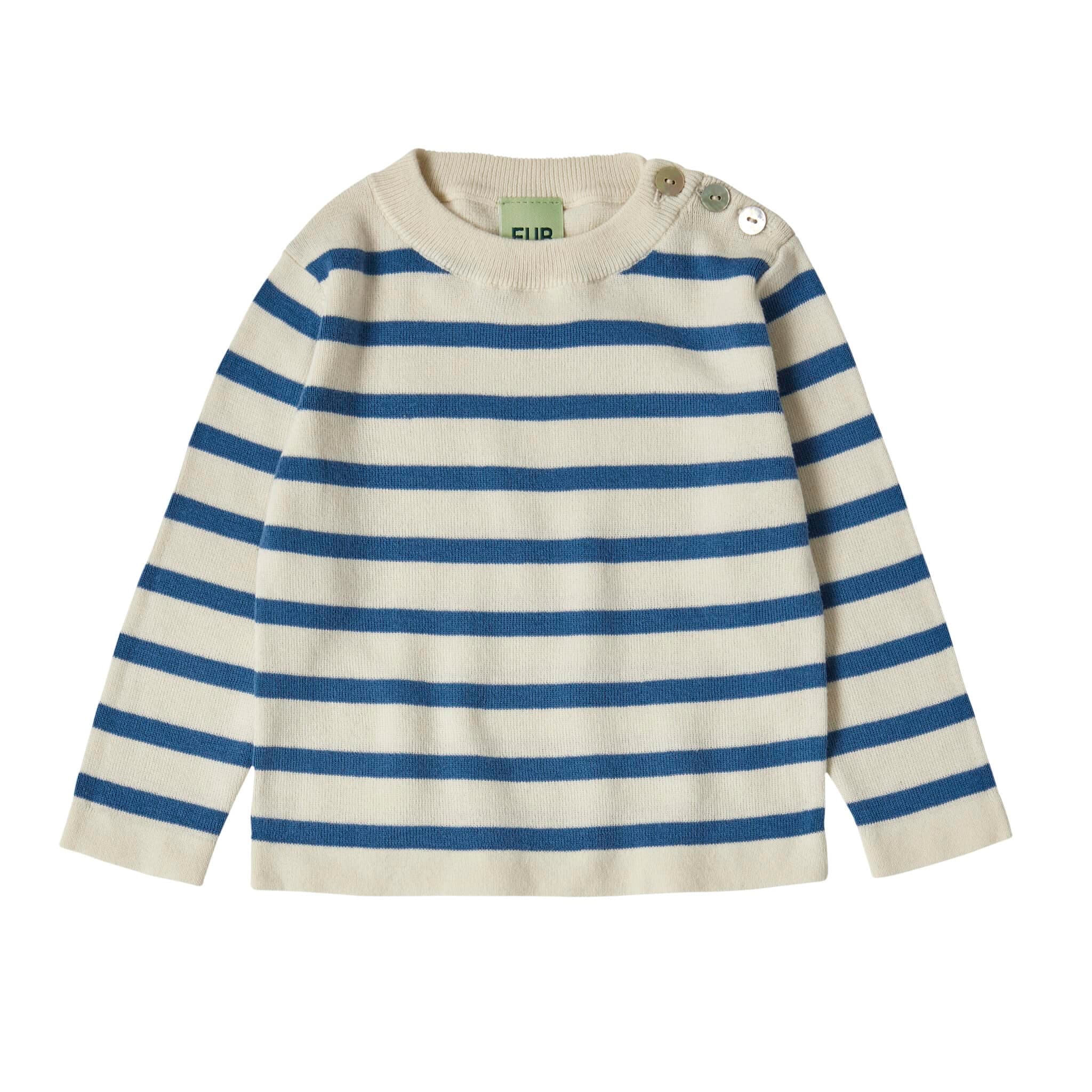 FUB — FUB / Baby Langærmet bluse bomuld / Azure striber