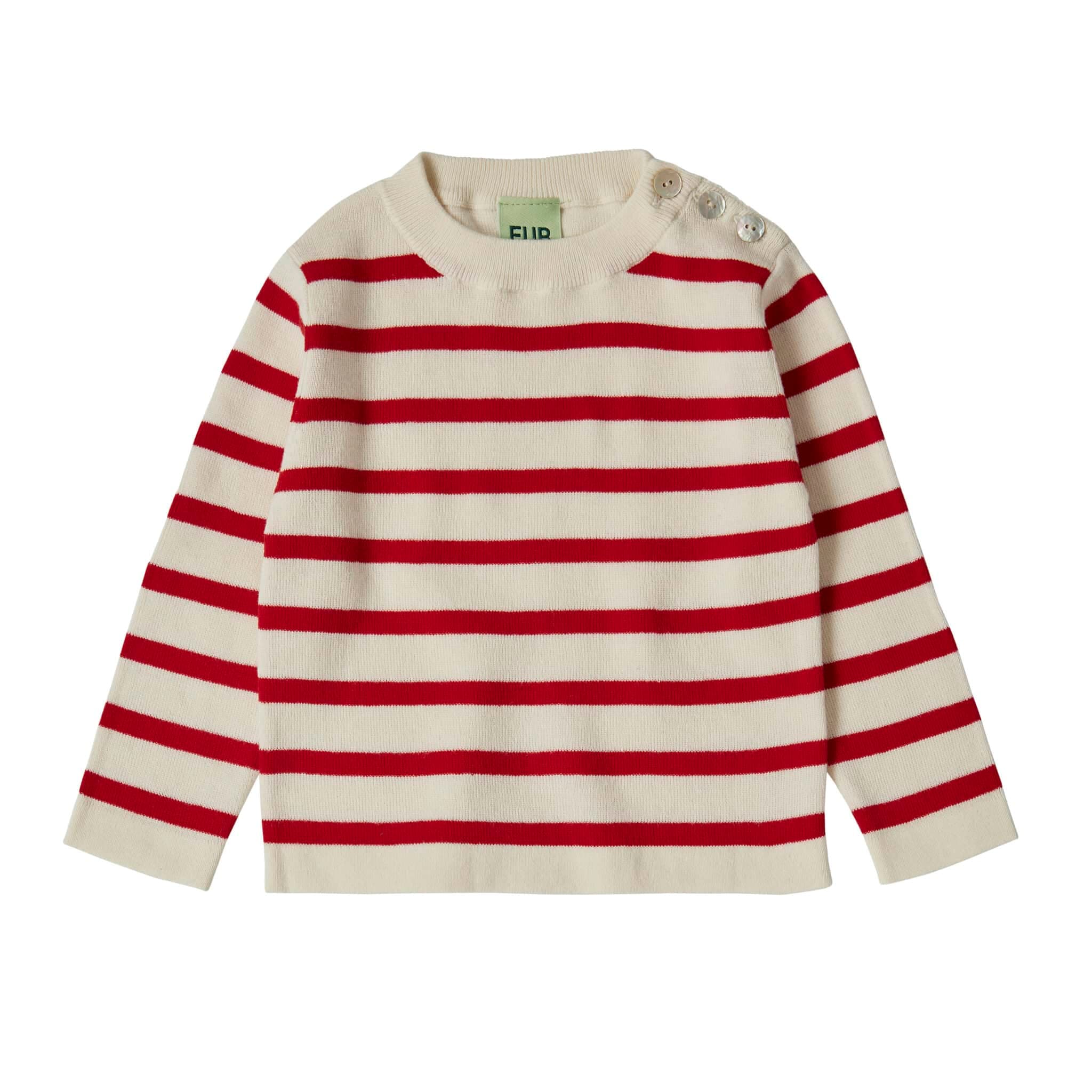FUB — FUB / Baby Langærmet bluse bomuld / Crimson striber