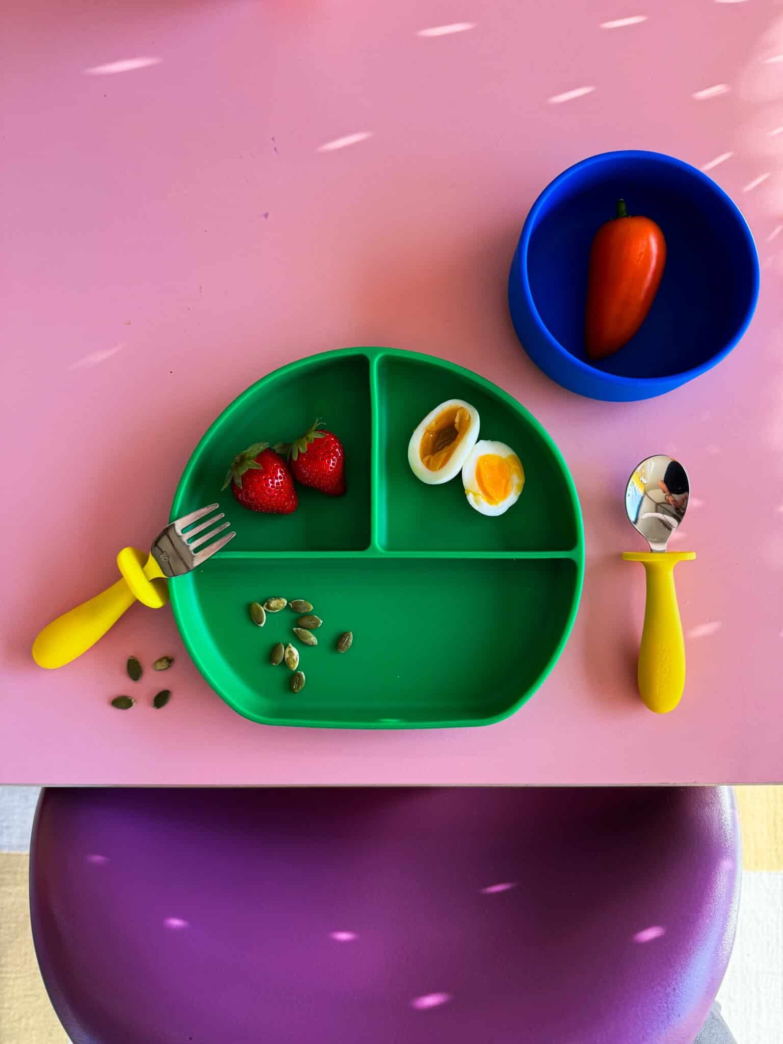 Tress Tableware / Silikone skål / blå — billede 4