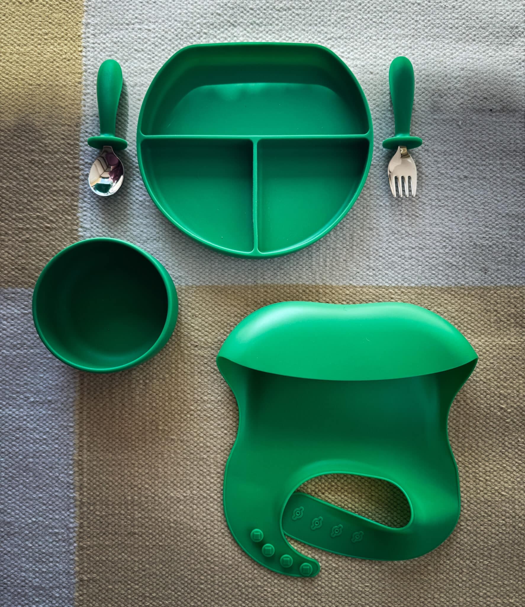Tress Tableware / Ske og gaffel / grøn