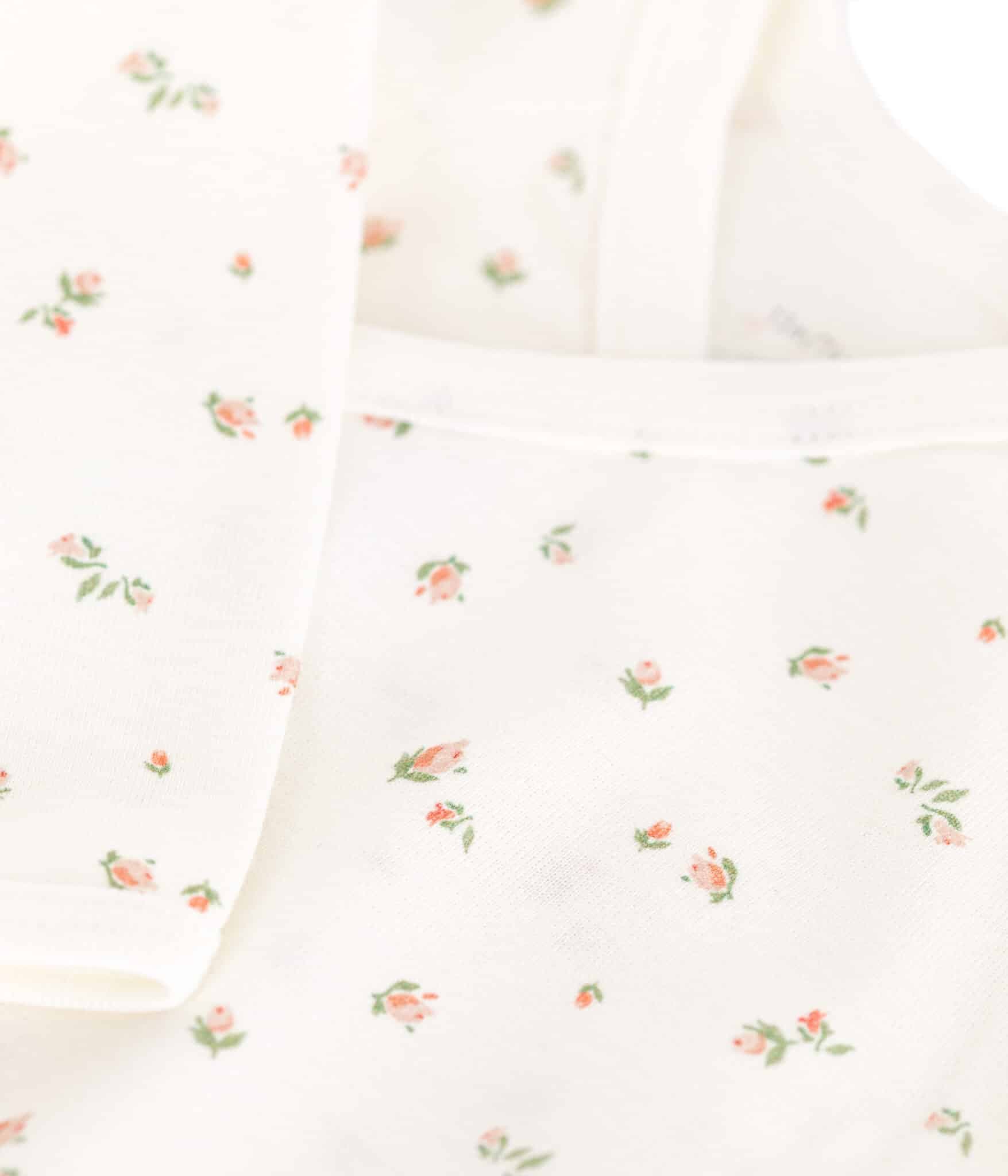 Petit Bateau / Newborn body / blomster — billede 3