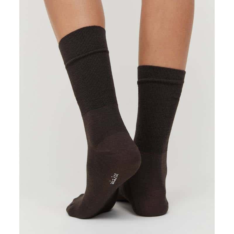 Aiayu / Silkestrømper / Dark Brown