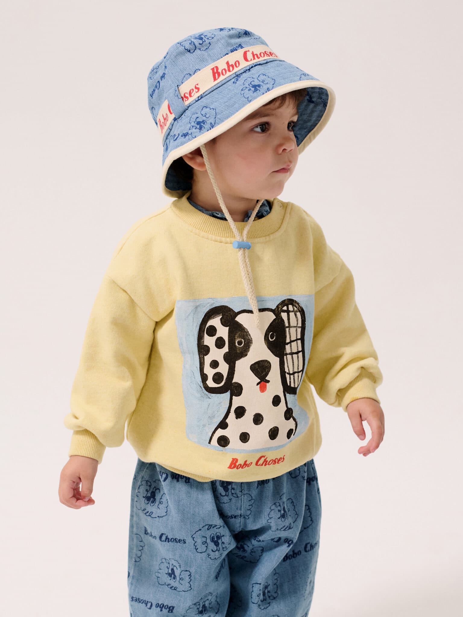 Bobo Choses / Van Dog Baby sweatshirt / gul