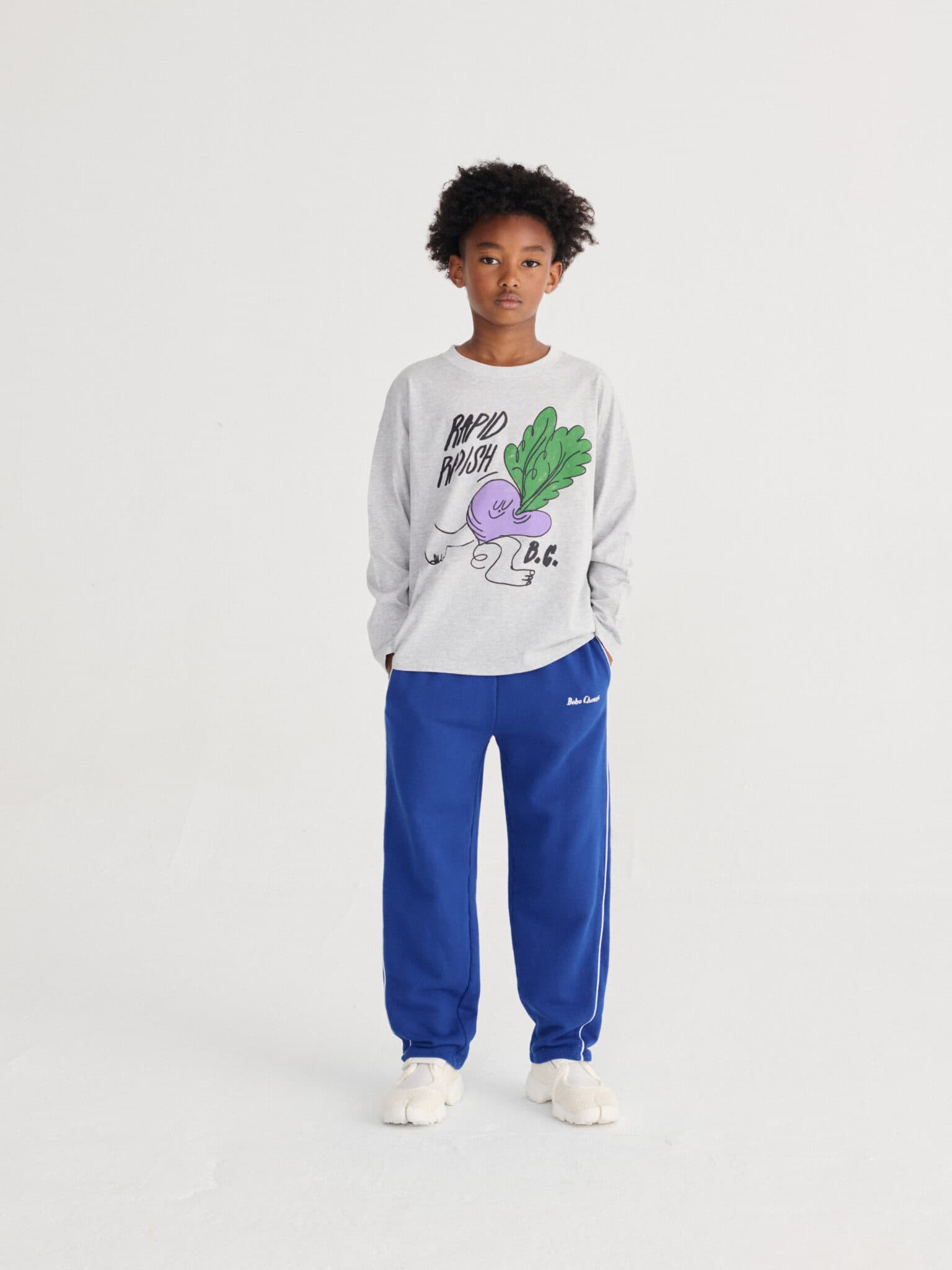 Bobo Choses / Rapid Radish langærmet T-shirt / Grå — billede 3