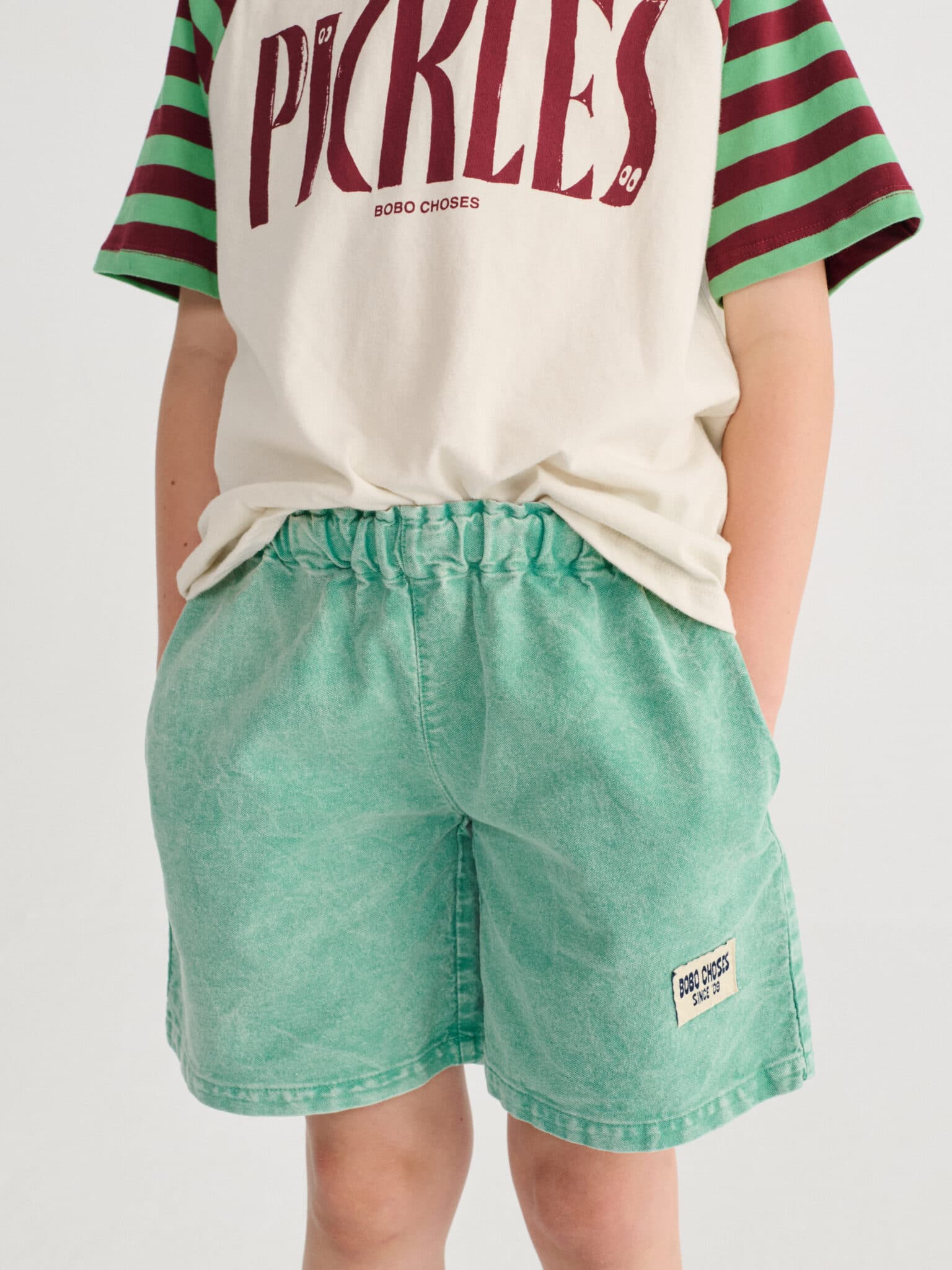 Bobo Choses / Since 09 woven bermuda shorts / grøn