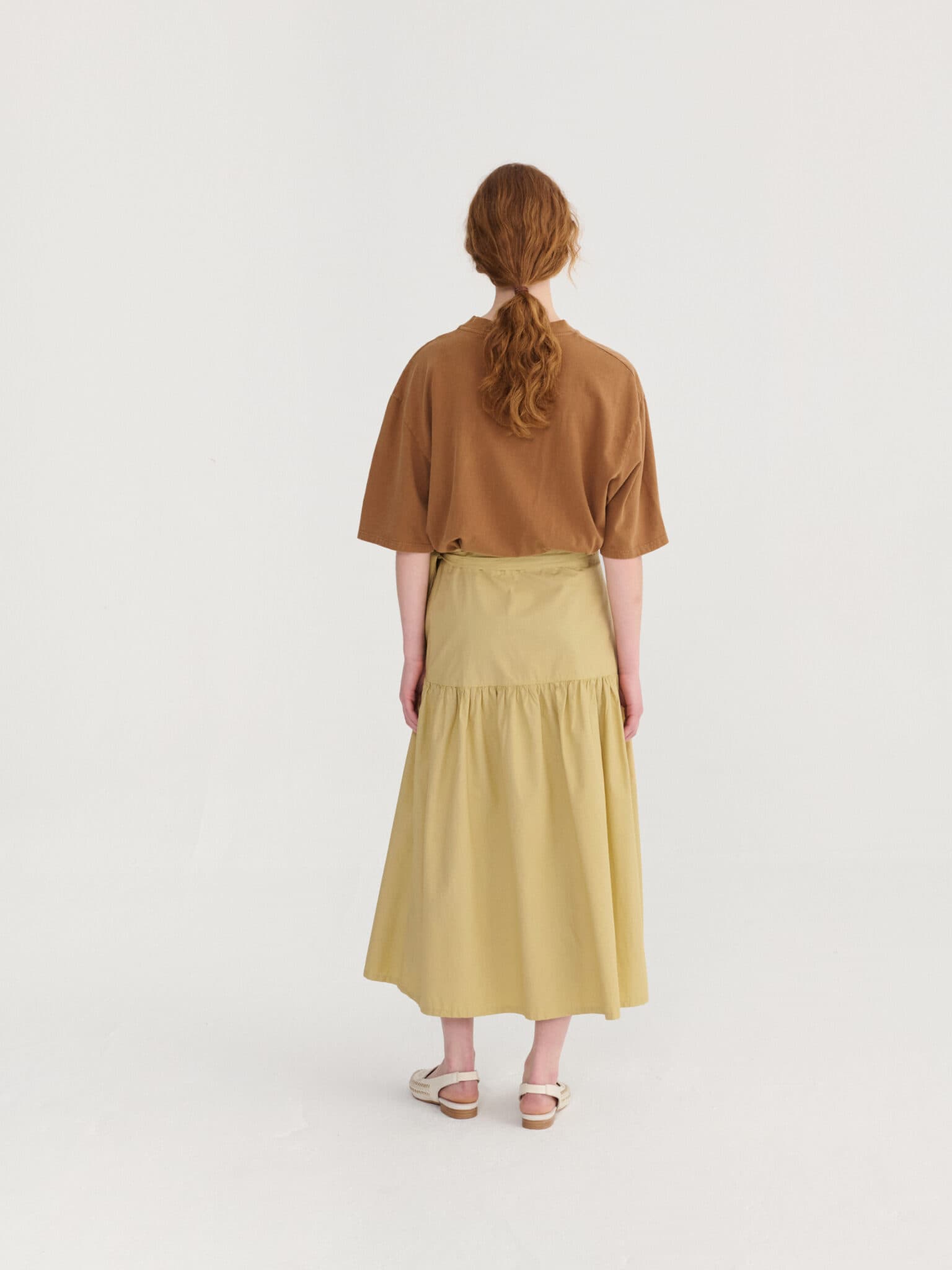 Bobo Choses Woman / Slå om nederdel bomuld / khaki — billede 3
