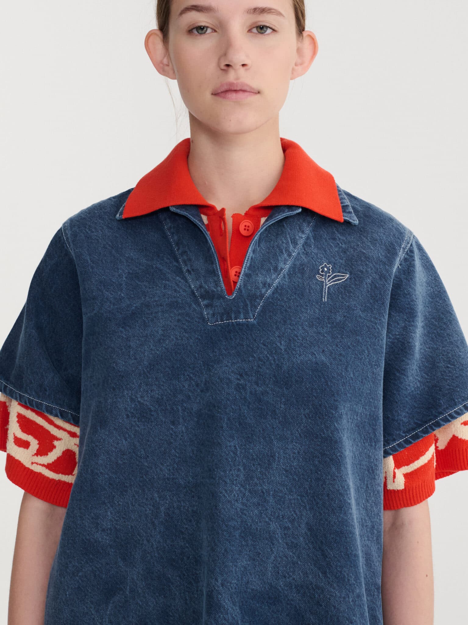 Bobo Choses Woman / Vasket Denim Polo Kjole — billede 6