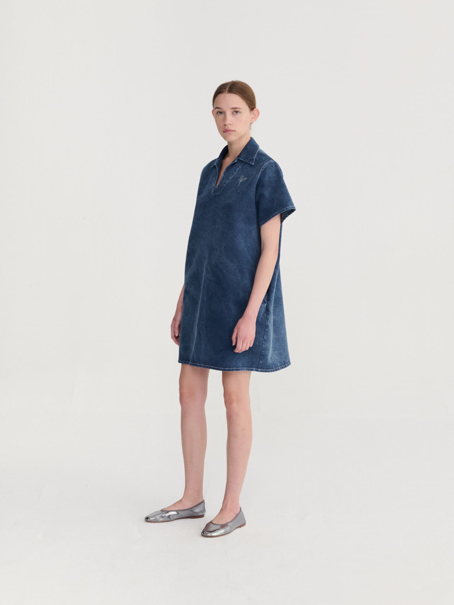 Bobo Choses Woman / Vasket Denim Polo Kjole — billede 4