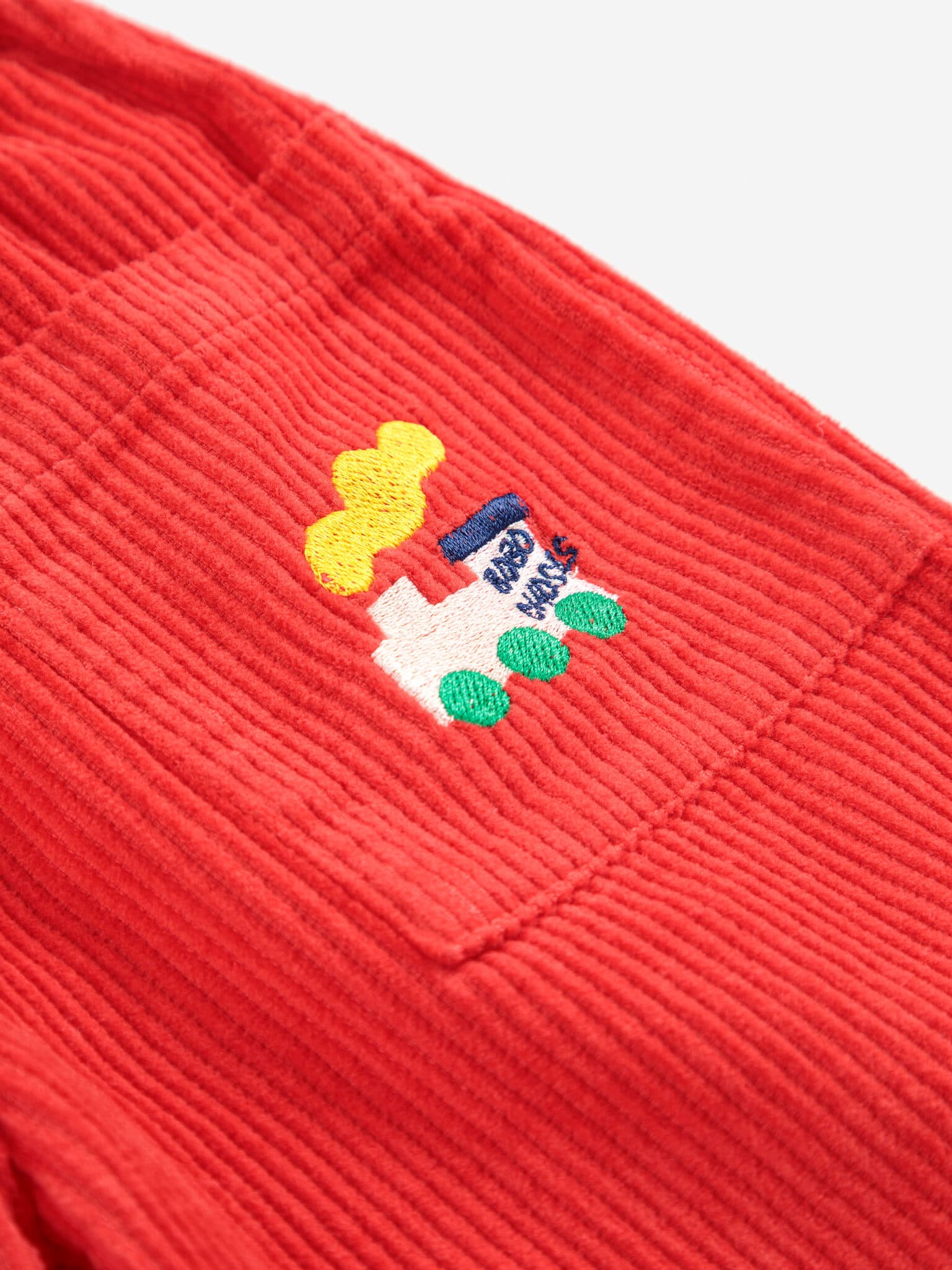 Bobo Choses — Bobo Choses / Bobo Choo Choo baby fløjlsbukser / Rød — alternativt billede