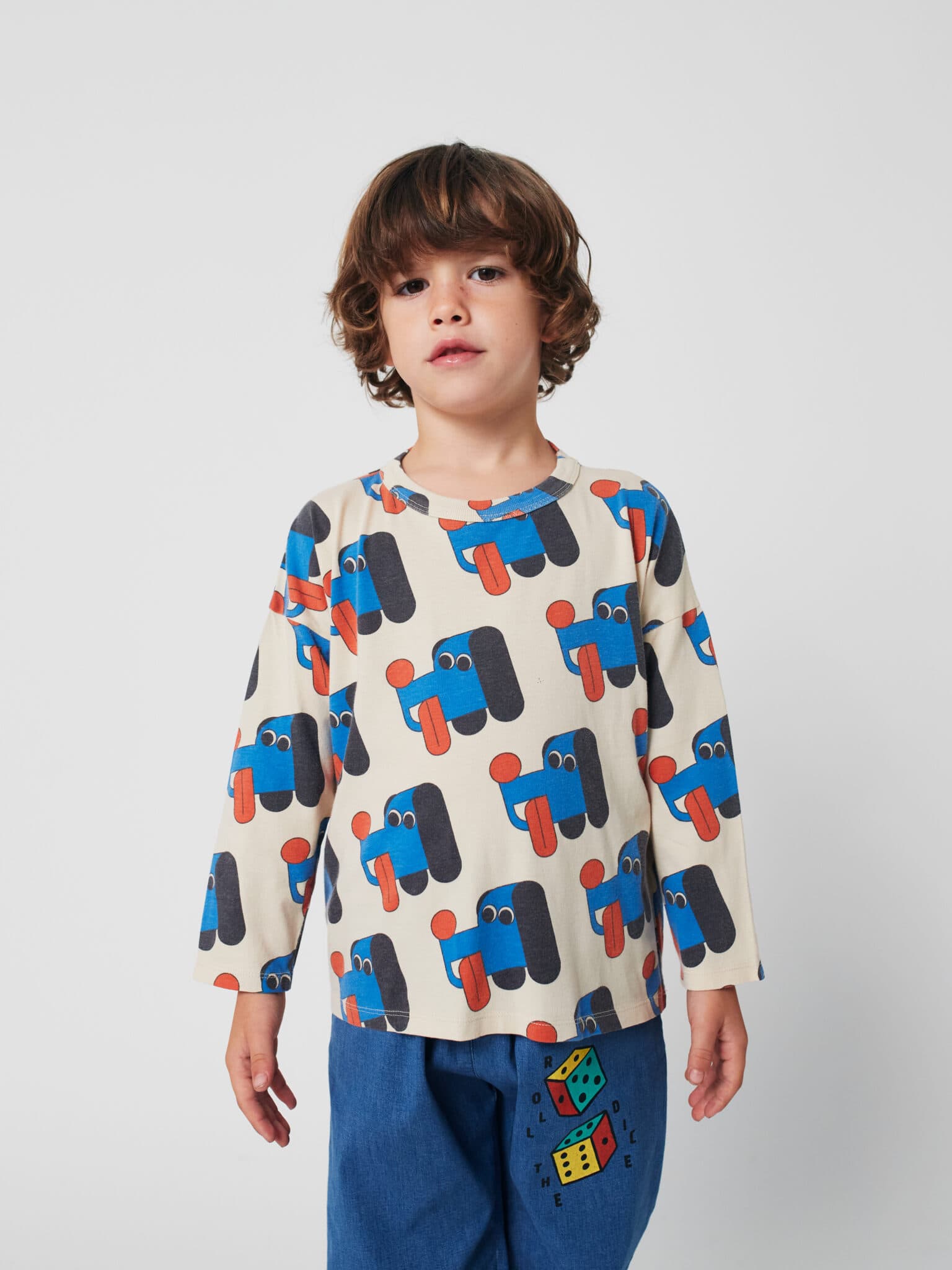 Bobo Choses — Bobo Choses / Doggy Mate all over langærmet T-shirt — alternativt billede