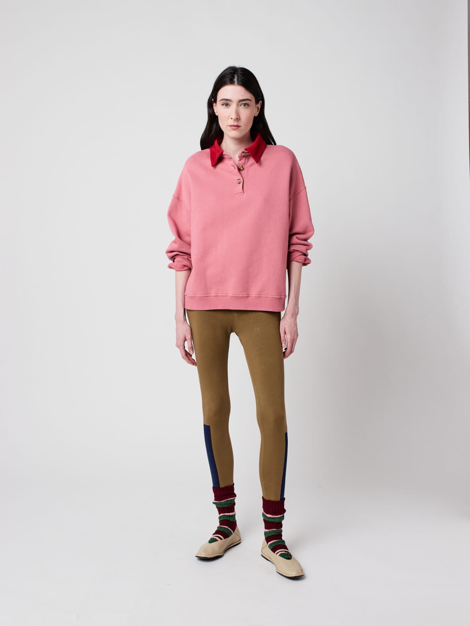Bobo Choses Woman / Colourblock Polo Sweatshirt — billede 4