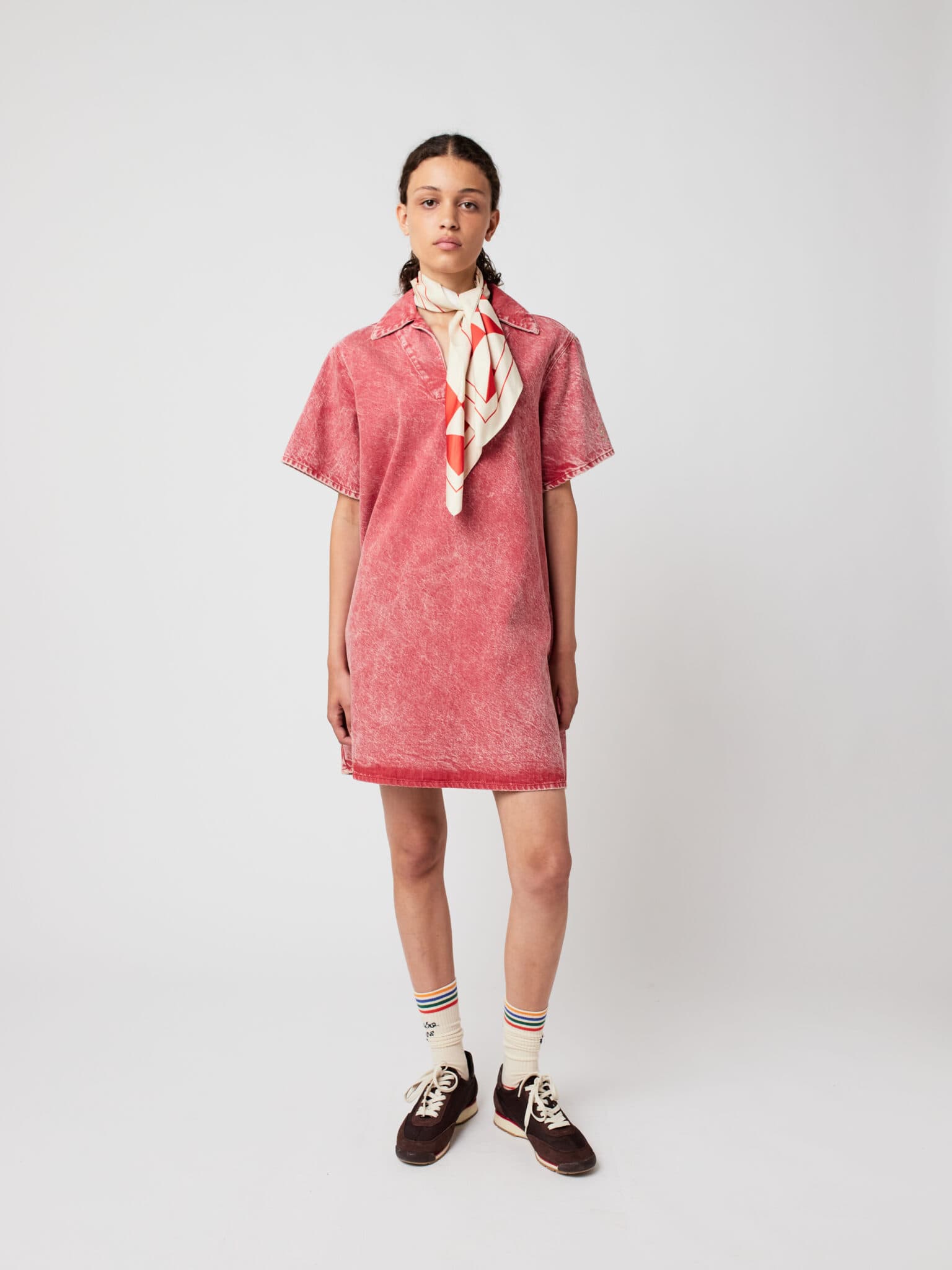 Bobo Choses Woman / Polo denim kjole / Rød — billede 3