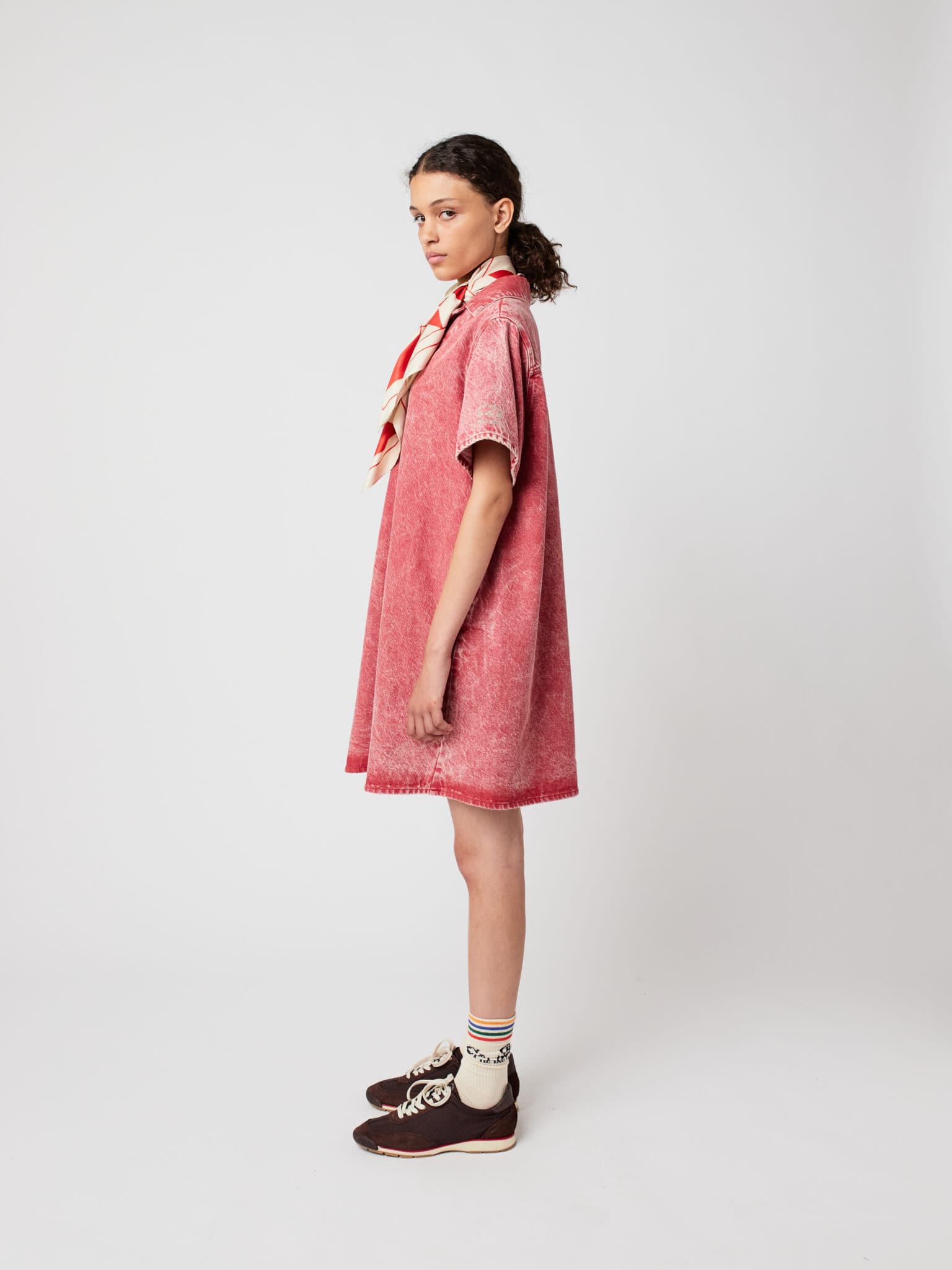 Bobo Choses Woman / Polo denim kjole / Rød — billede 4