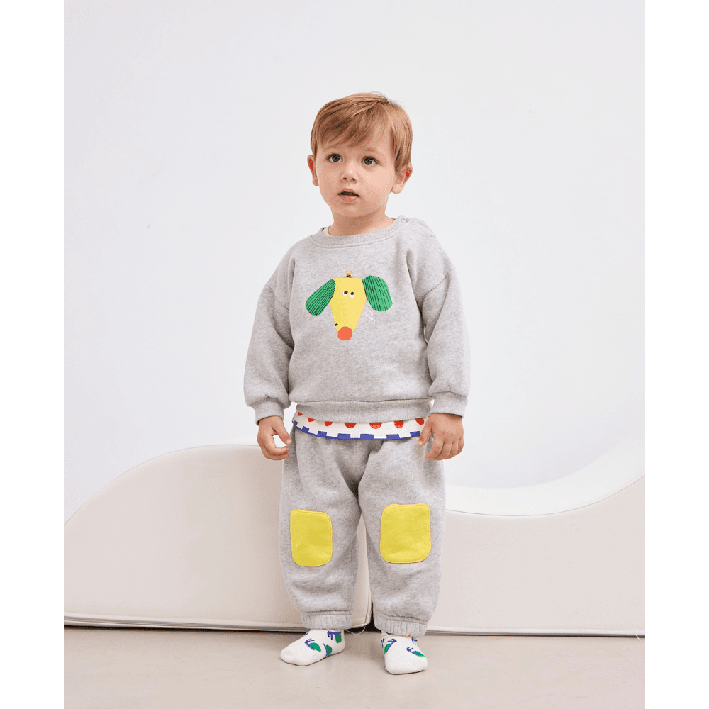 Bobo Choses / Happy Dog Baby Sweatshirt / Grå — billede 3