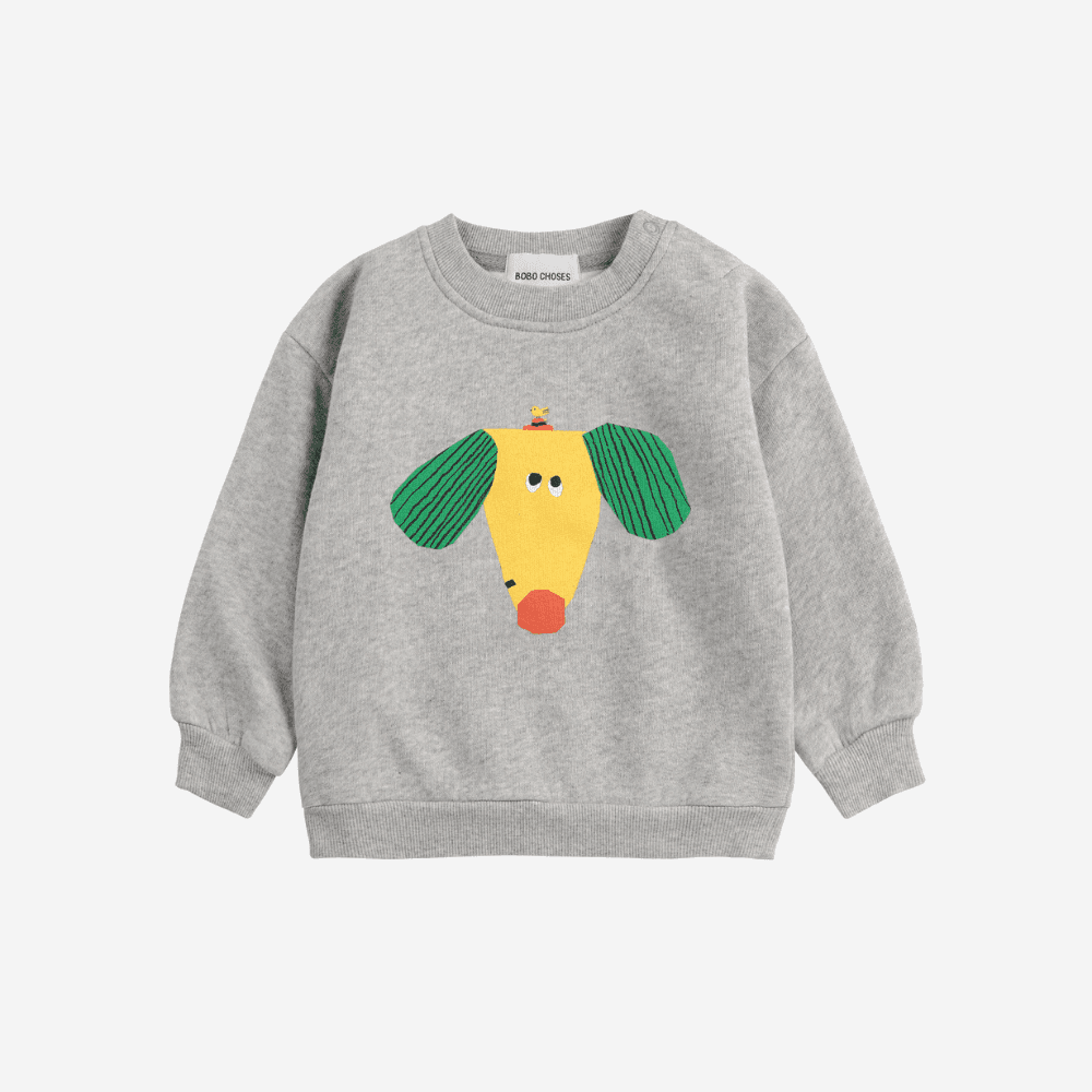 Bobo Choses — Bobo Choses / Happy Dog Baby Sweatshirt / Grå