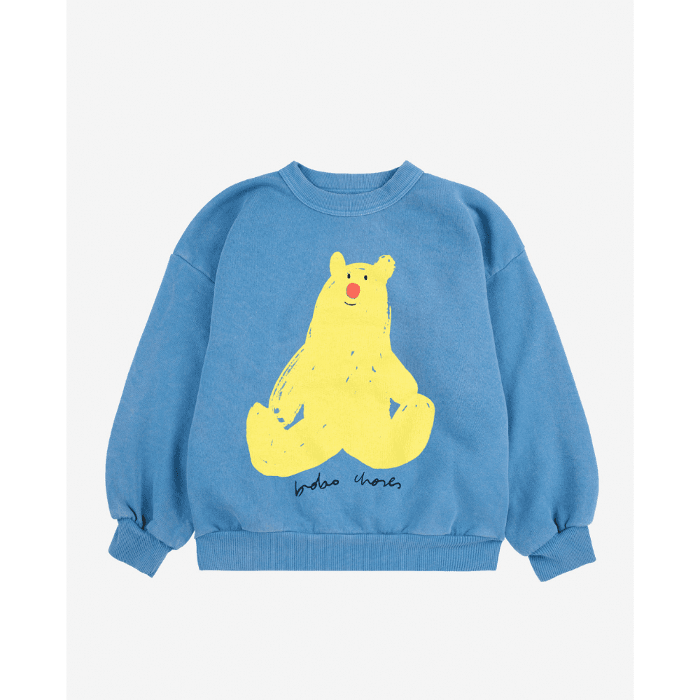 Bobo Choses — Bobo Choses / Hug Me Bear Sweatshirt / Blå