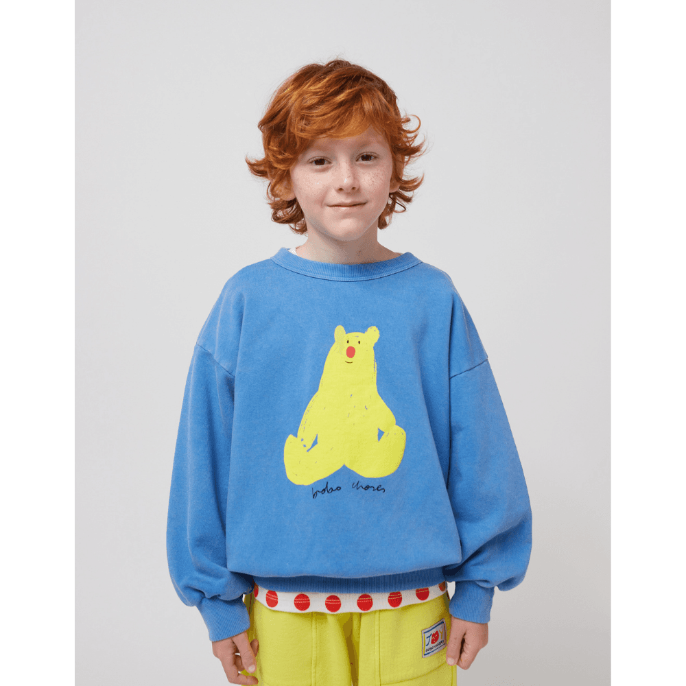 Bobo Choses — Bobo Choses / Hug Me Bear Sweatshirt / Blå — alternativt billede