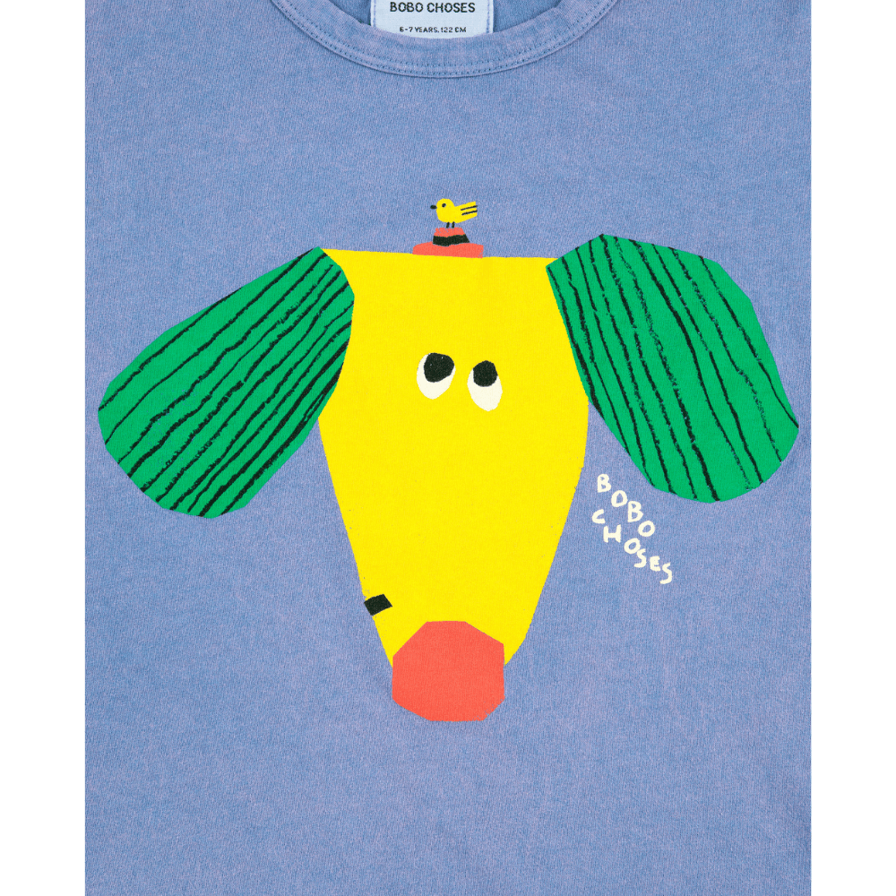 Bobo Choses — Bobo Choses / Happy Dog Langærmet T-shirt / Blå — alternativt billede