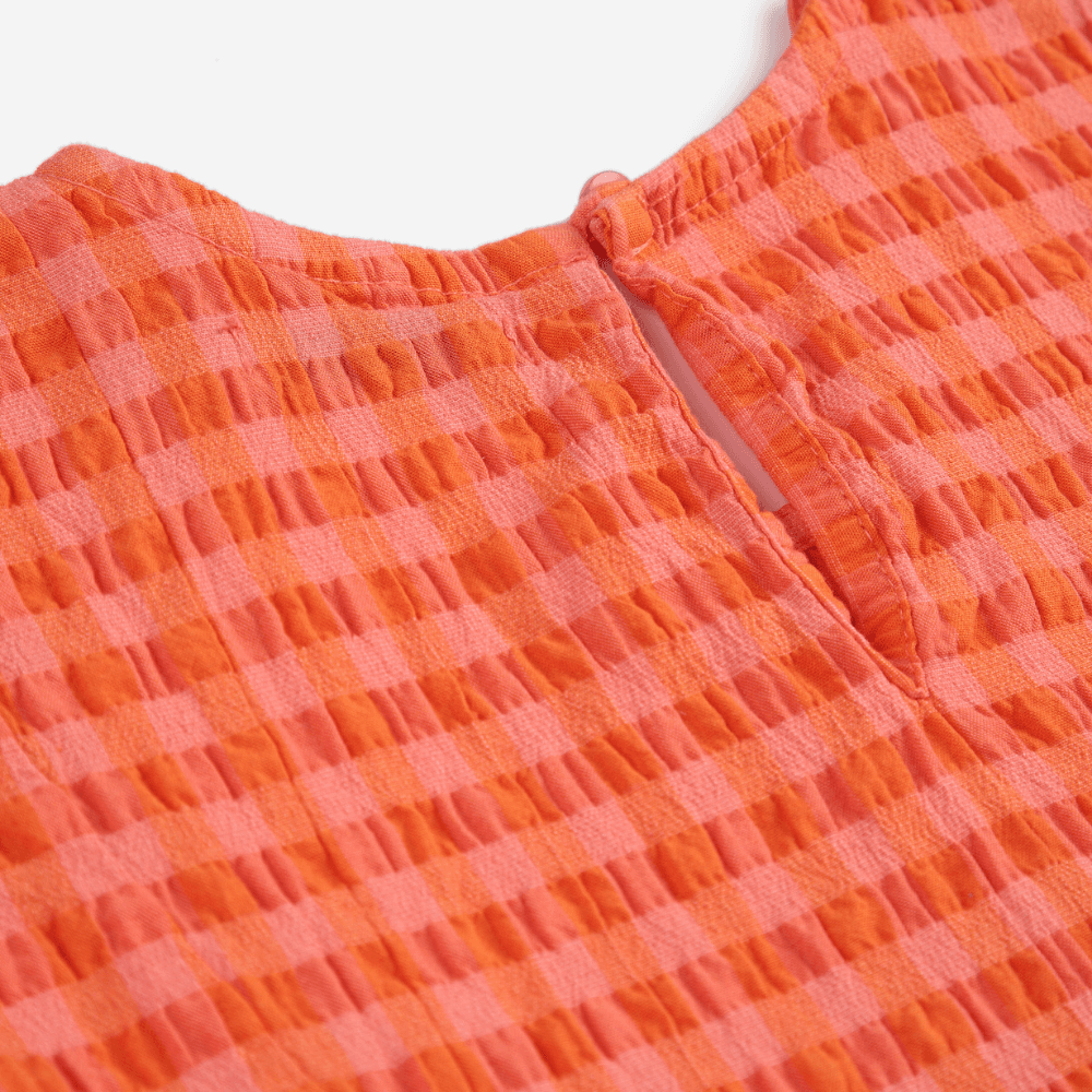 Bobo Choses / Vichy Ternet Kjole / Orange — billede 3