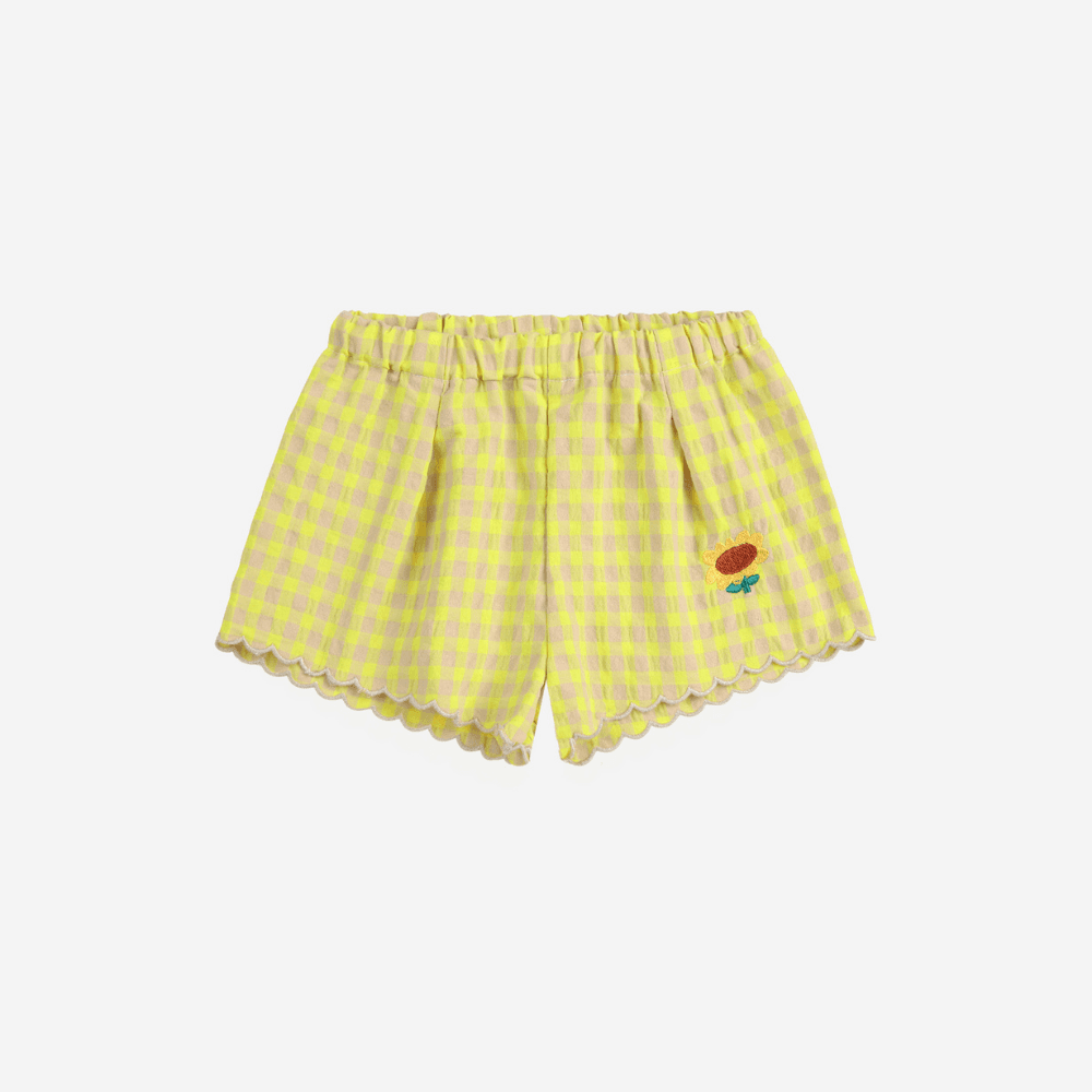 Bobo Choses / Vichy Ternede Baby Shorts / Gul