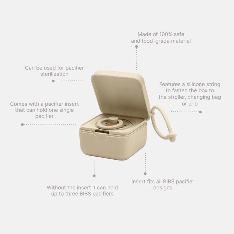 BIBS Pacifier box Vanilla — billede 3