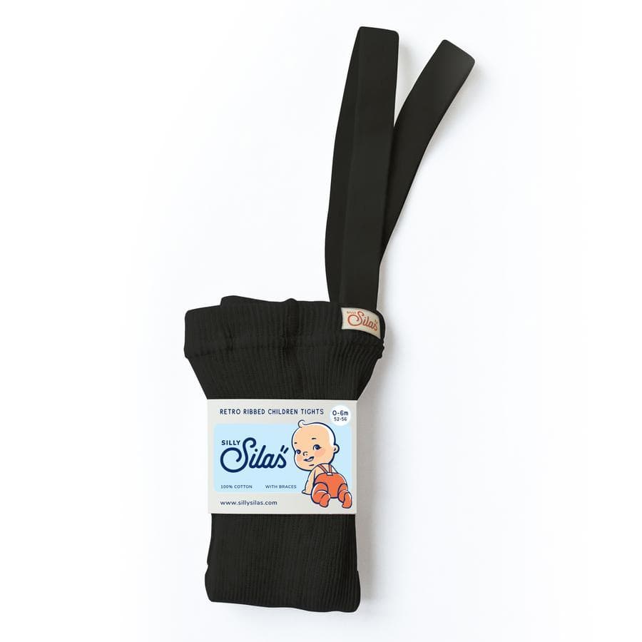 Silly Silas / Strømpebukser med seler - Black
