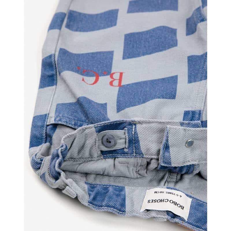 Bobo Choses / Checker all over denim pants — billede 3