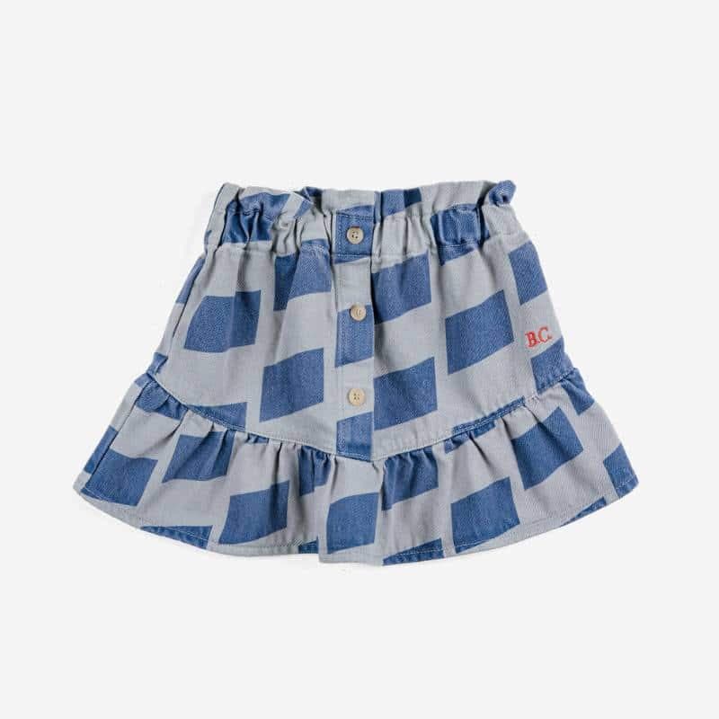 wear — Bobo Choses / Checker all over woven skirt