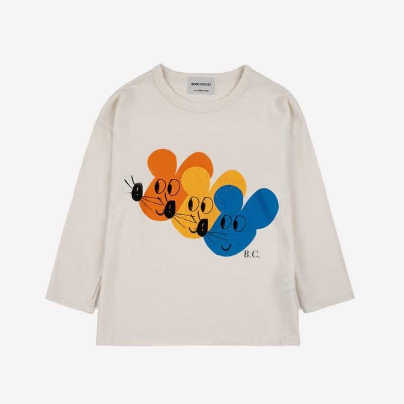 wear — Bobo Choses / Multicolor Mouse long sleece T-shirt
