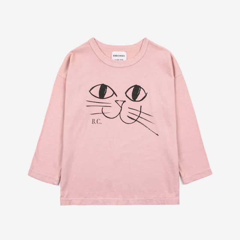 bluser / strik — Bobo Choses / Smiling Cat long sleeve T-shirt