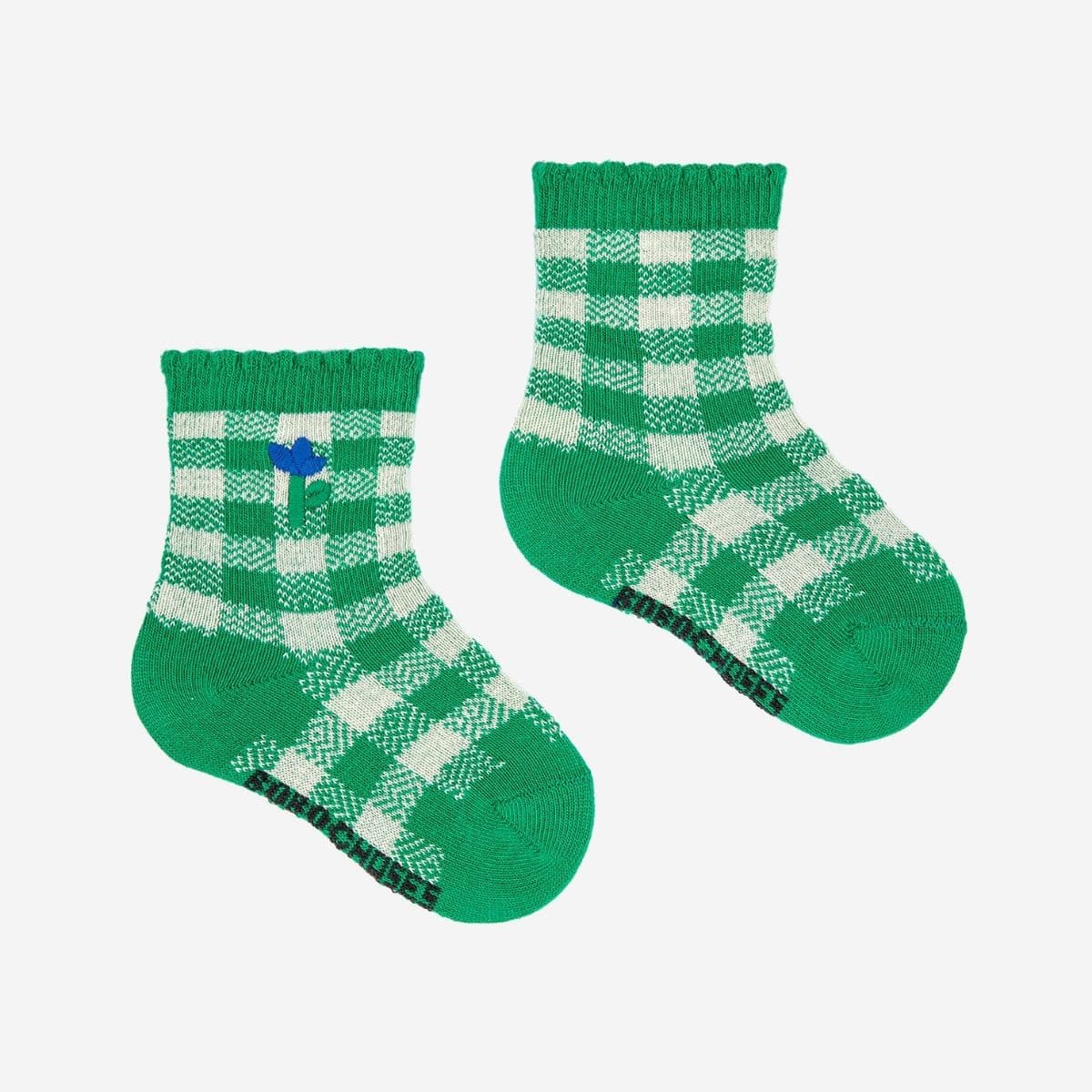til børn — Bobo Choses / Baby Strømper / Green Vichy