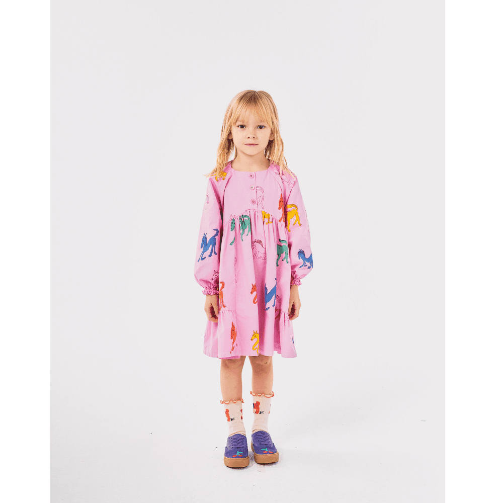 Bobo Choses / Kjole med heste / lyserød — billede 5