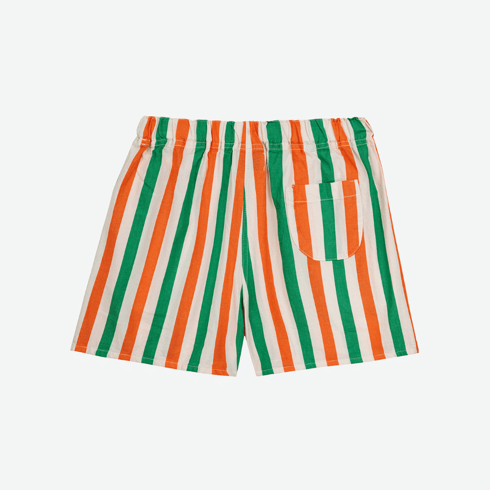 Bobo Choses — Bobo Choses / Stribede Shorts / orange grøn — alternativt billede