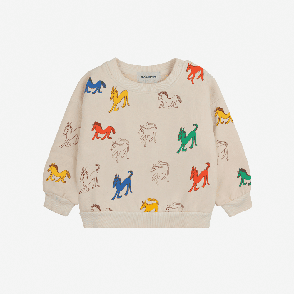 Bobo Choses — Bobo Choses / Baby sweatshirt med heste