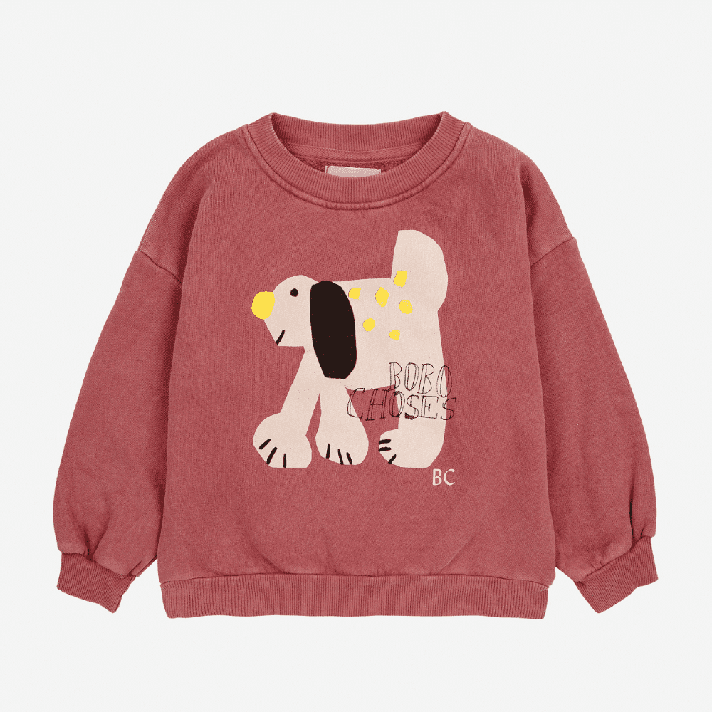 Bobo Choses — Bobo Choses / sweatshirt hund / bordeaux