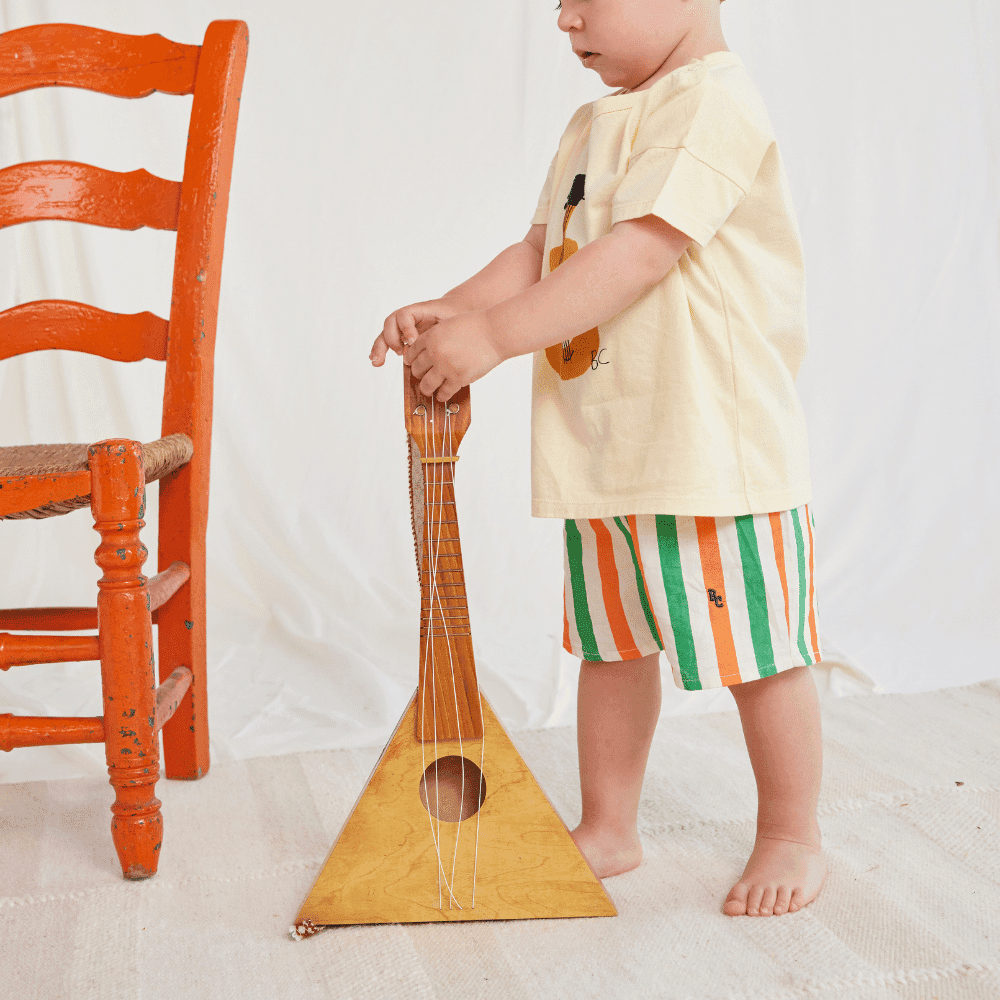 Bobo Choses / Baby Stribede Shorts / orange grøn — billede 3