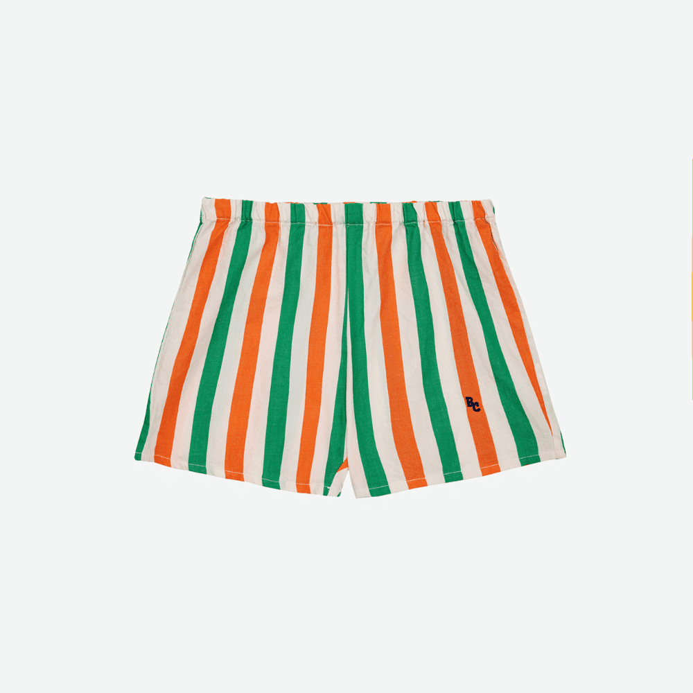 Bobo Choses — Bobo Choses / Baby Stribede Shorts / orange grøn