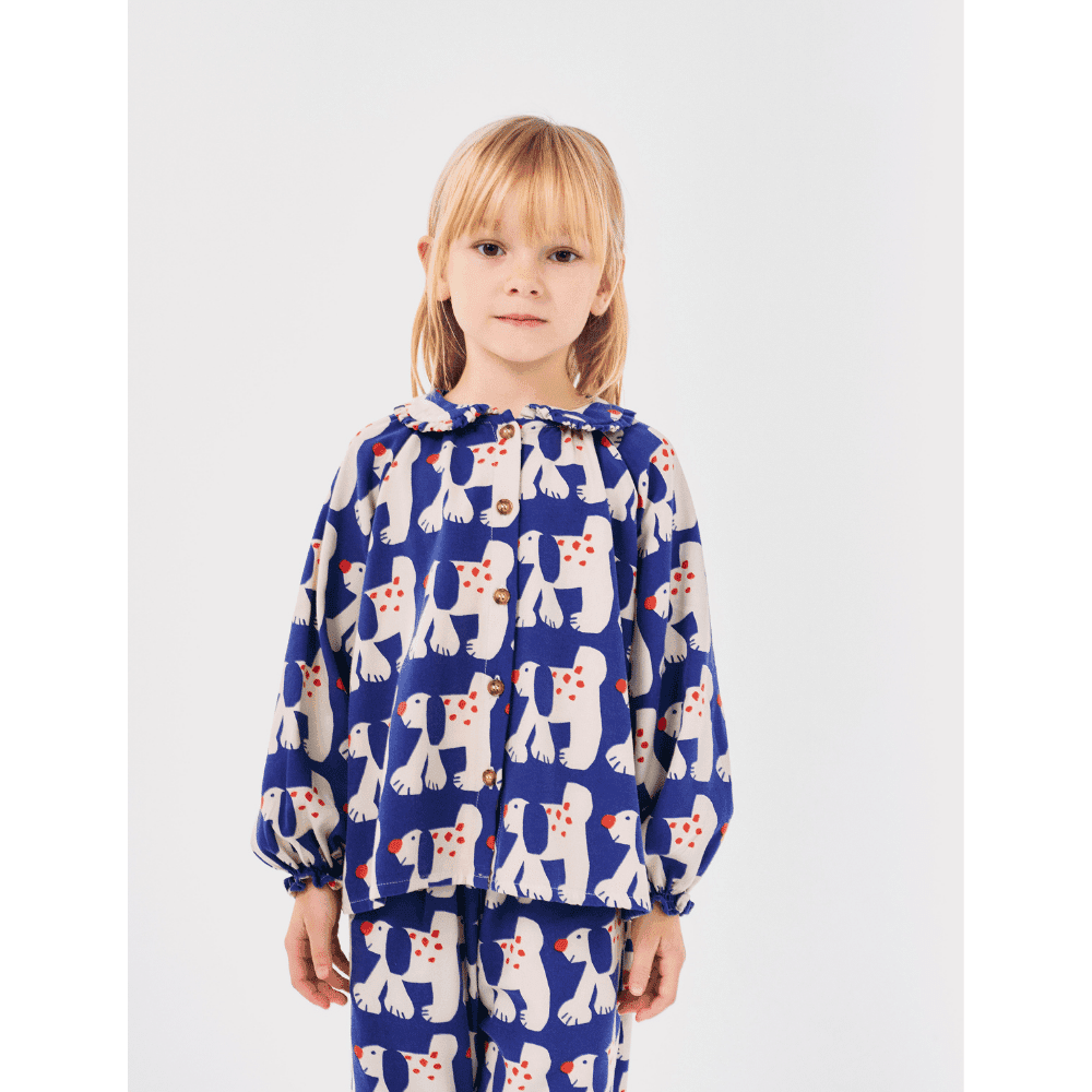 Bobo Choses / Skjorte blå hund — billede 5