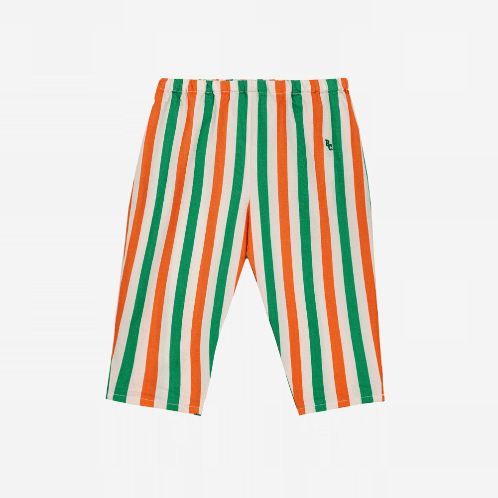 Bobo Choses — Bobo Choses / Baby Stribede Bukser / orange grøn