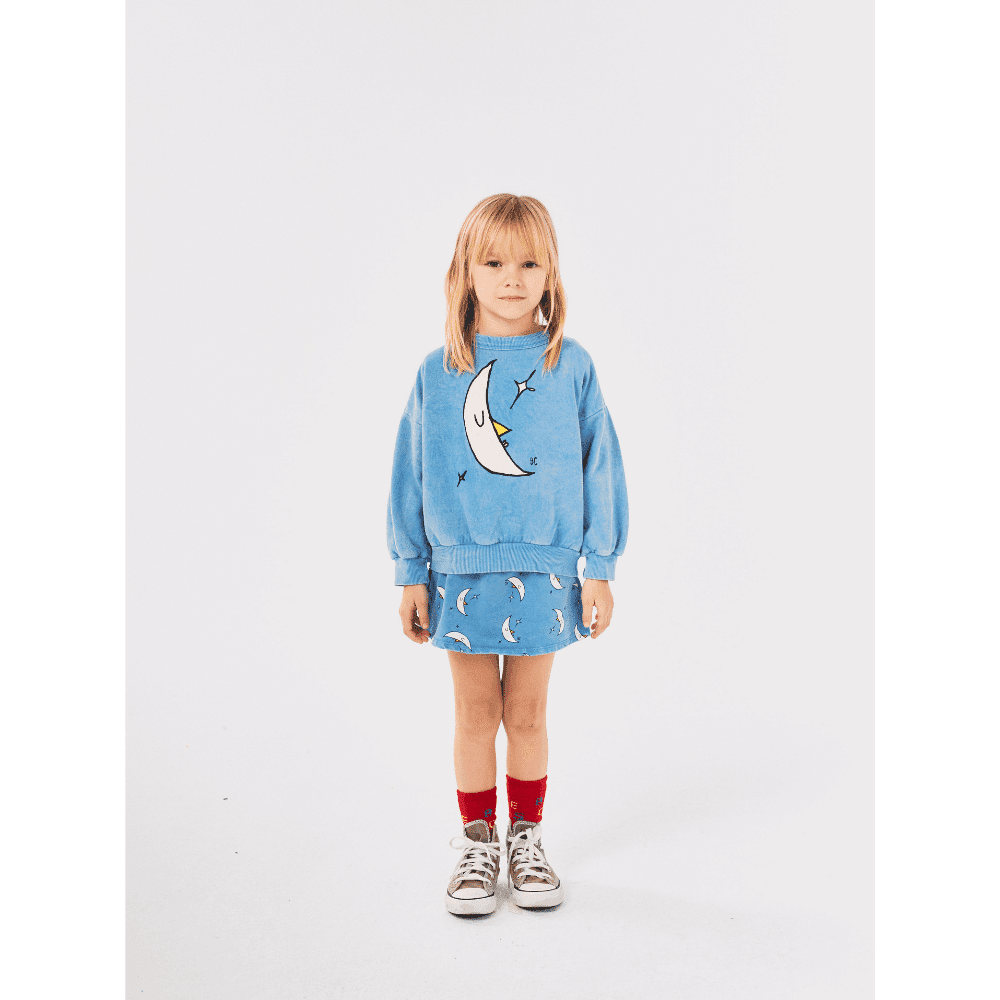 Bobo Choses / sweatshirt måne / blå — billede 4