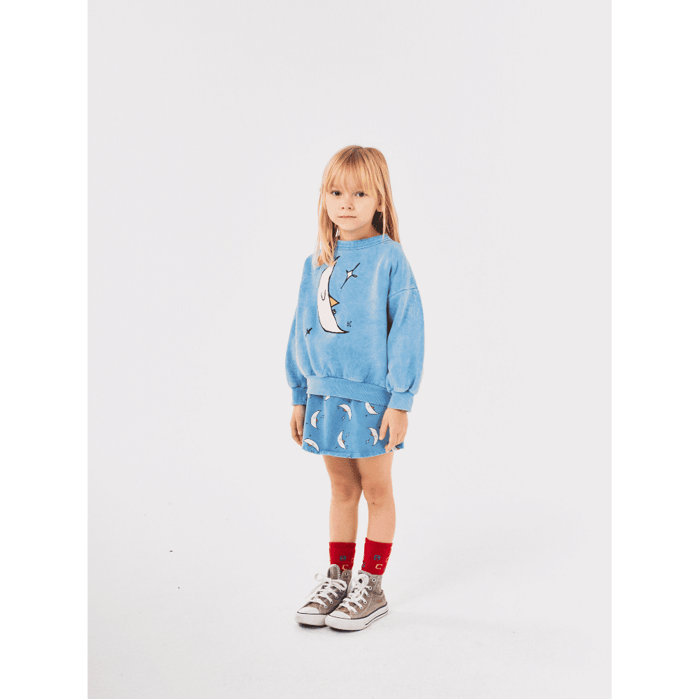 Bobo Choses / sweatshirt måne / blå — billede 3